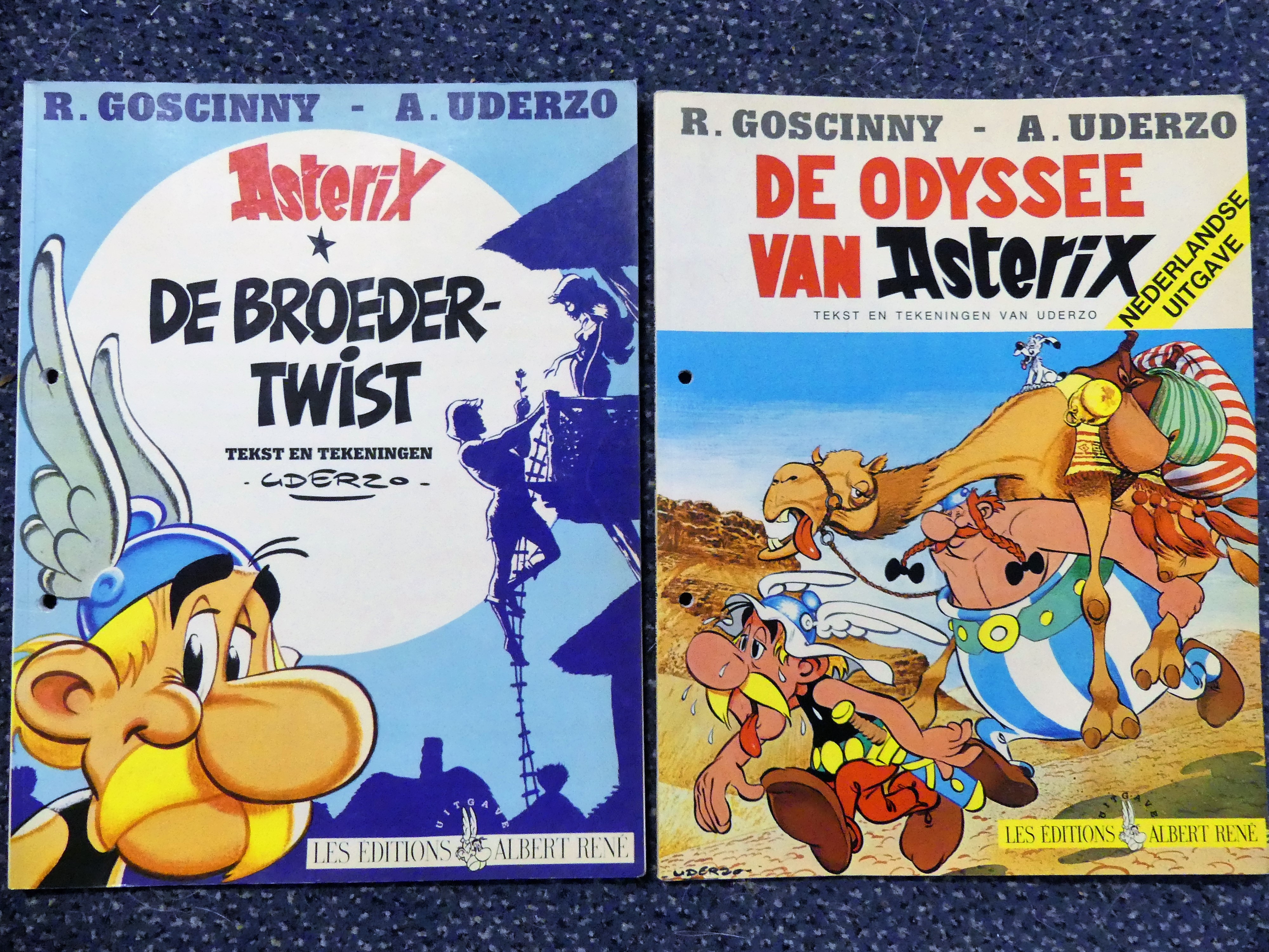 2 Stripalbums Asterix, Goscinny