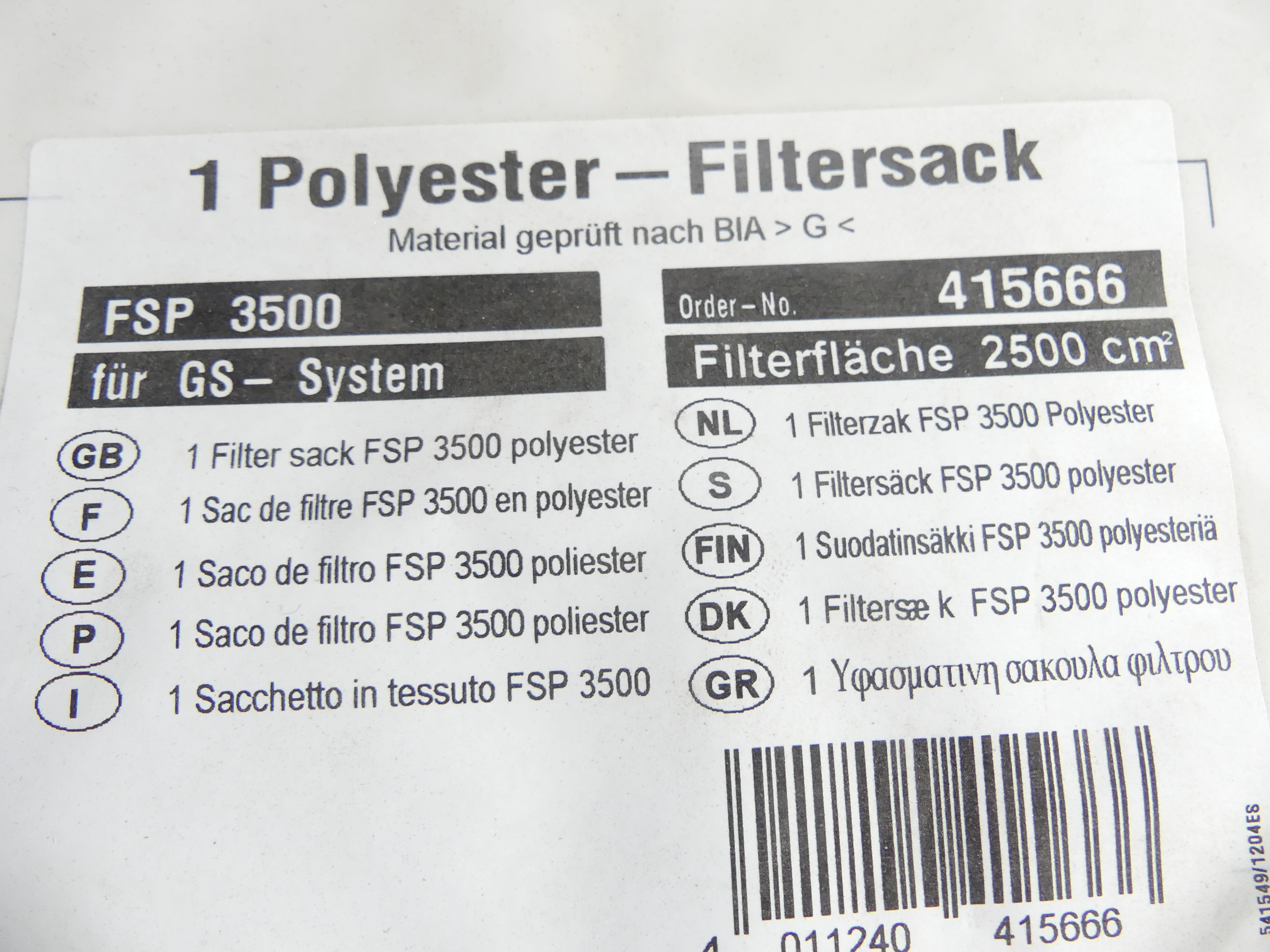 Starmix voorfilter FSP 3500 polyester