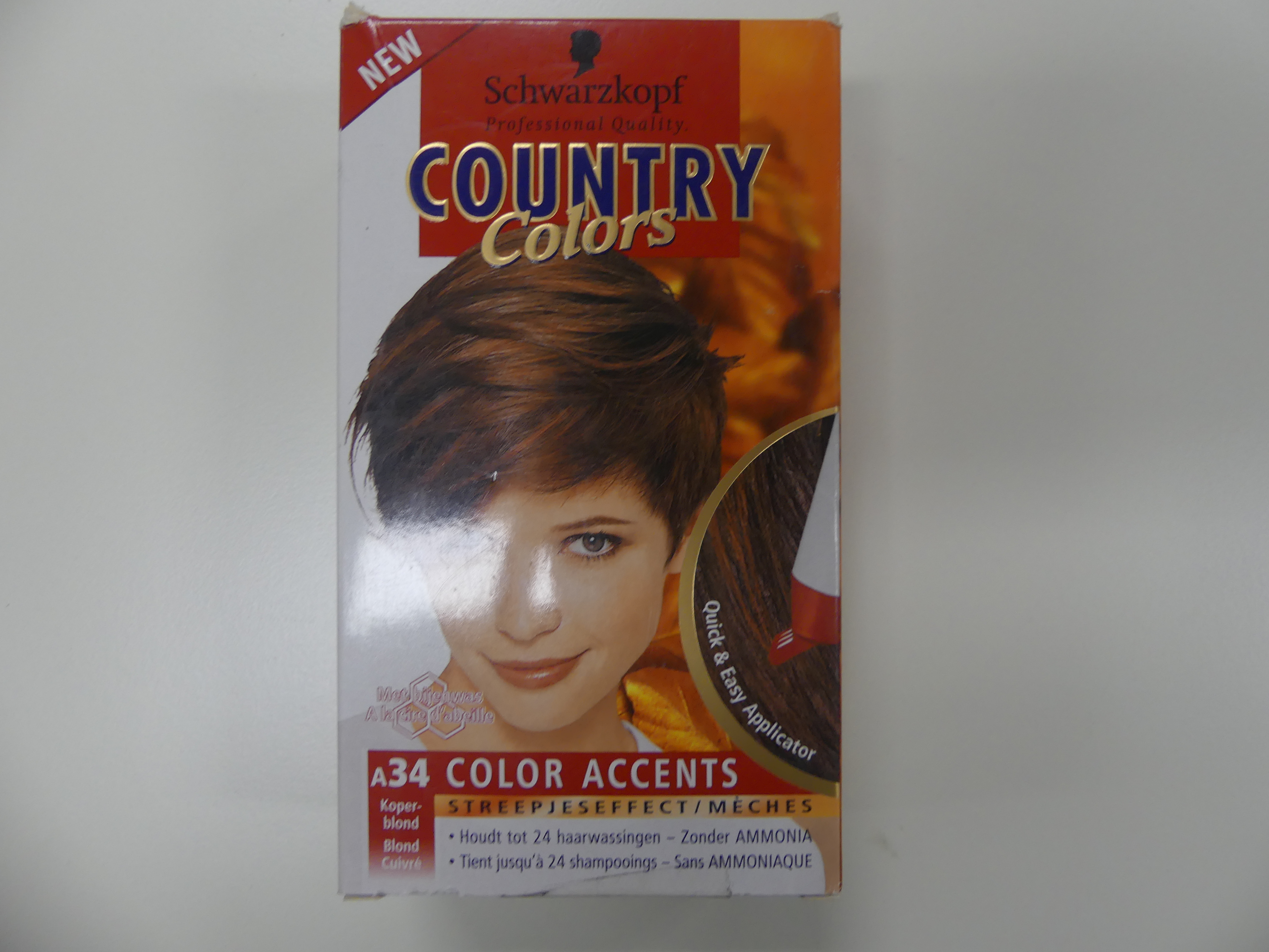 5x Schwarzkopf Country Colors koper blond a34