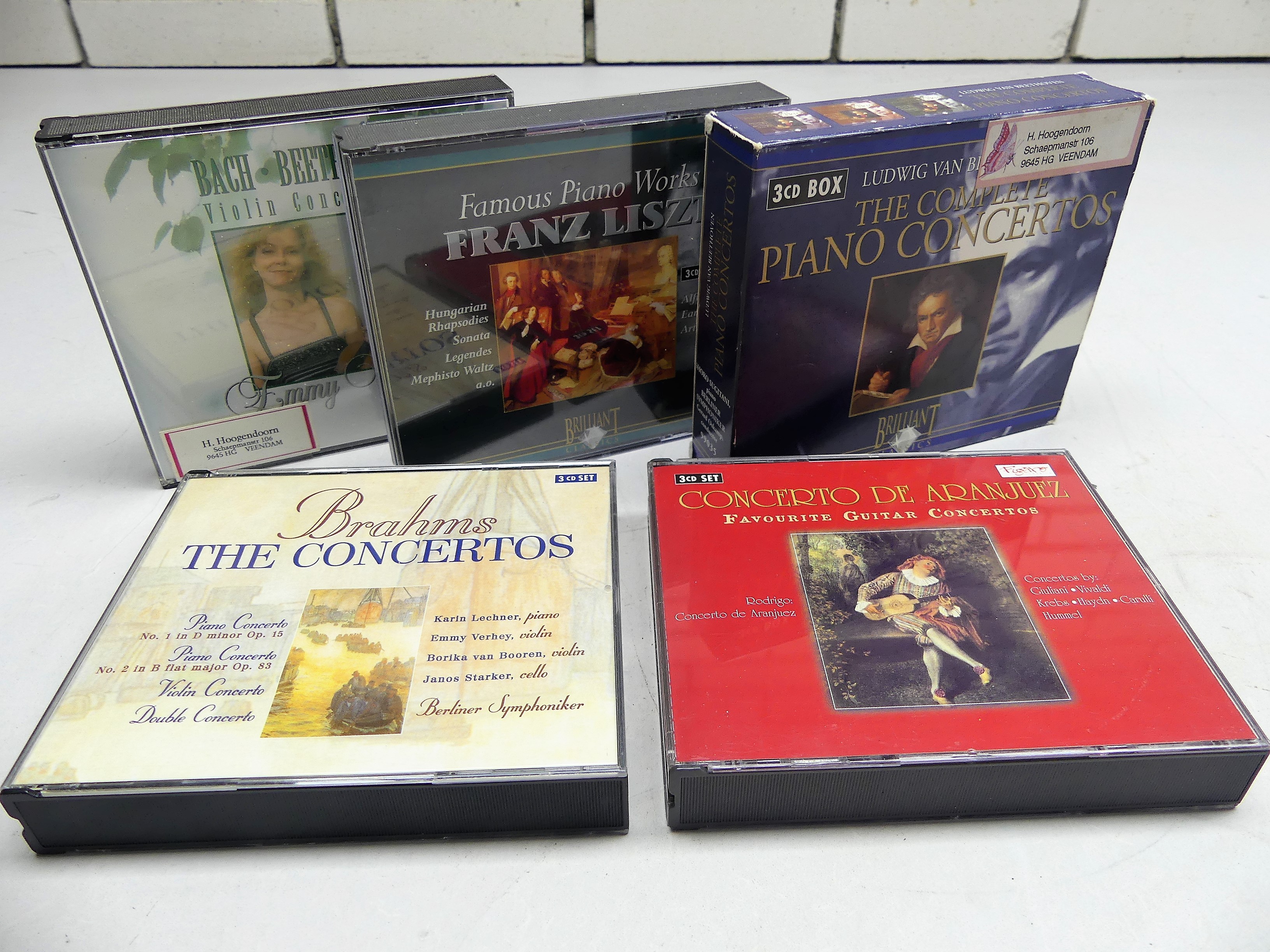 5 CD boxen klassieke muziek 