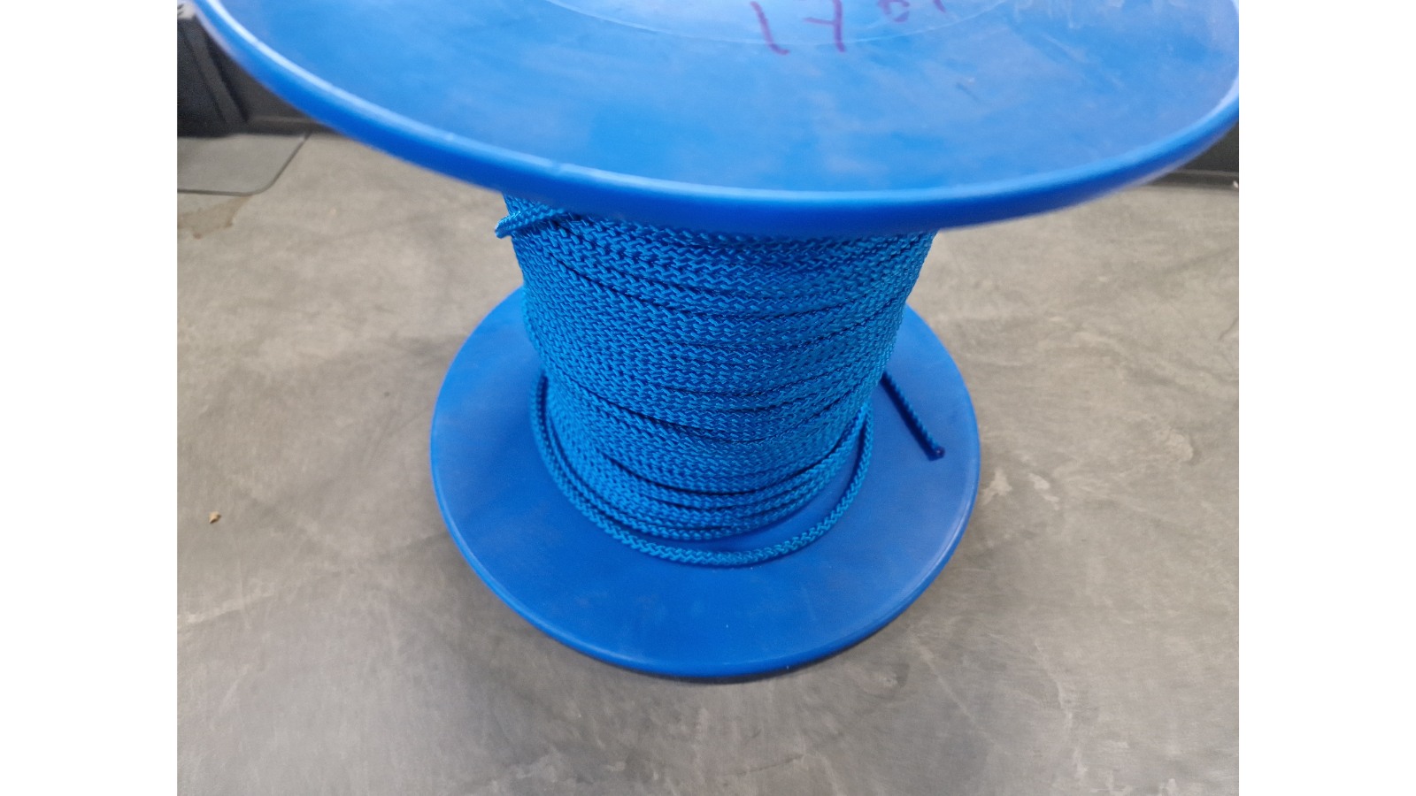 PP touw blauw 4mm ca.150meter lang 