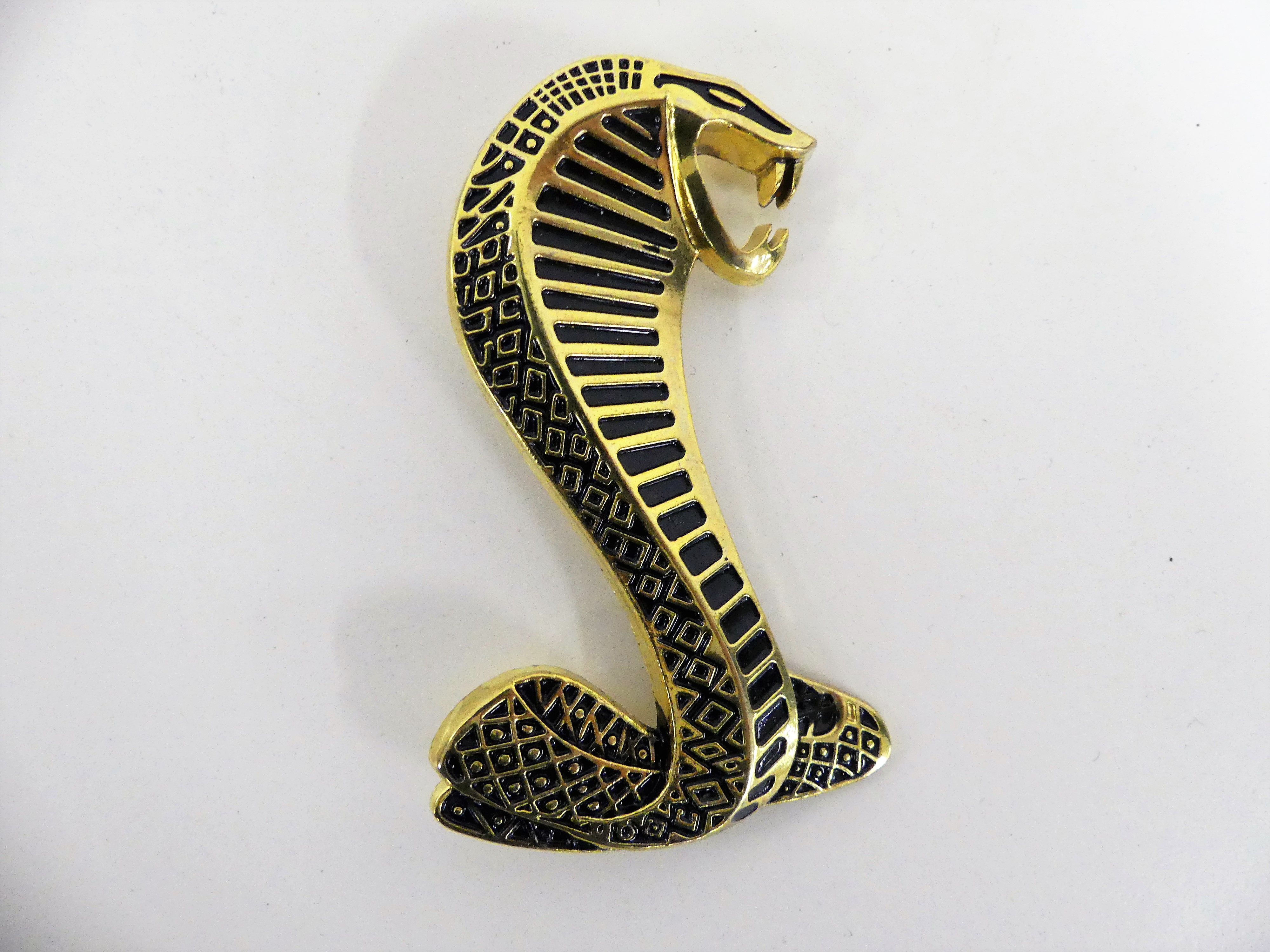 3D Metalen logo super snake cobra voor motorkap grille