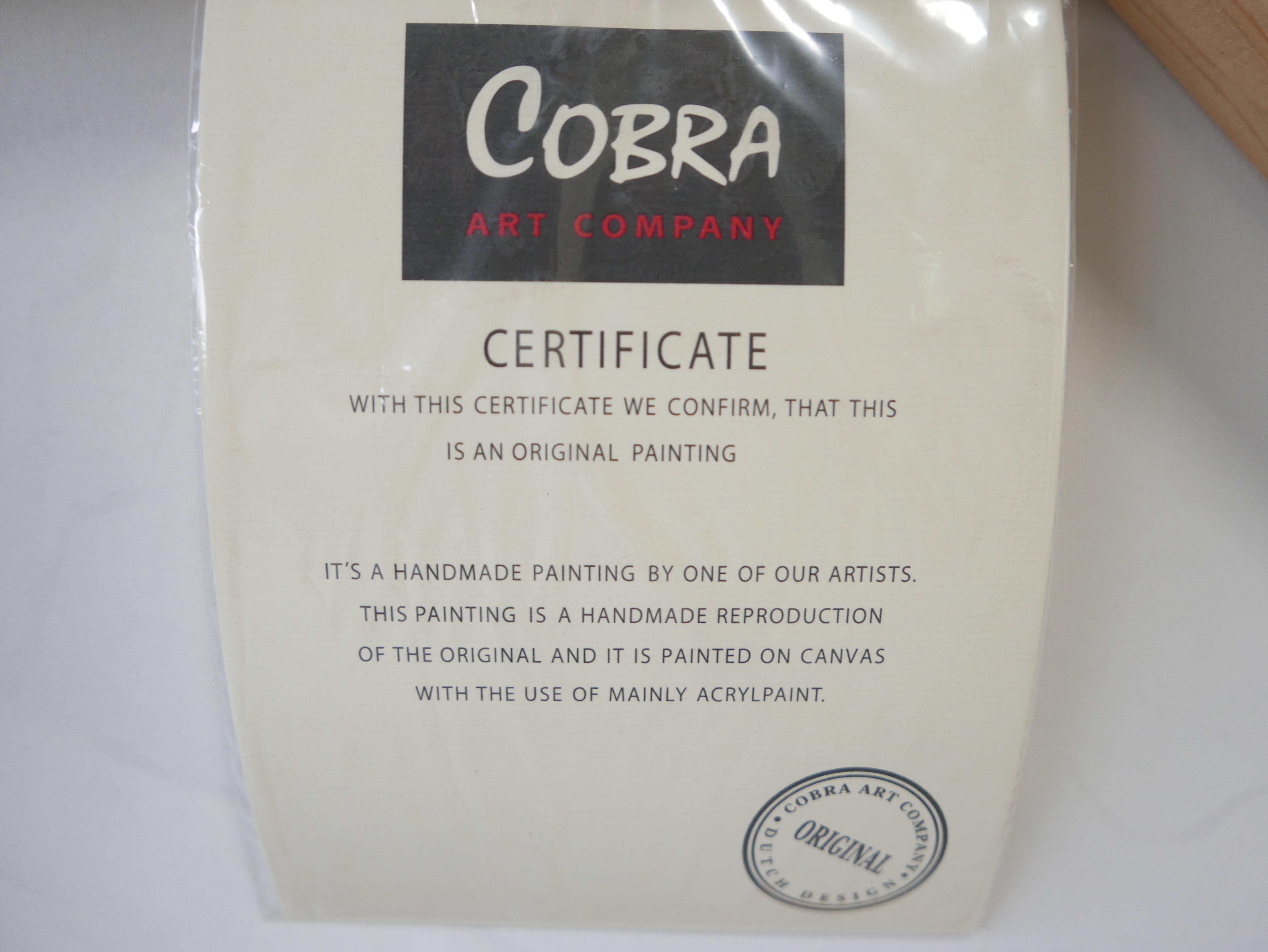 Cobra Art Company handgeschilderd werk op canvas (Adviesprijs € 159,-) 