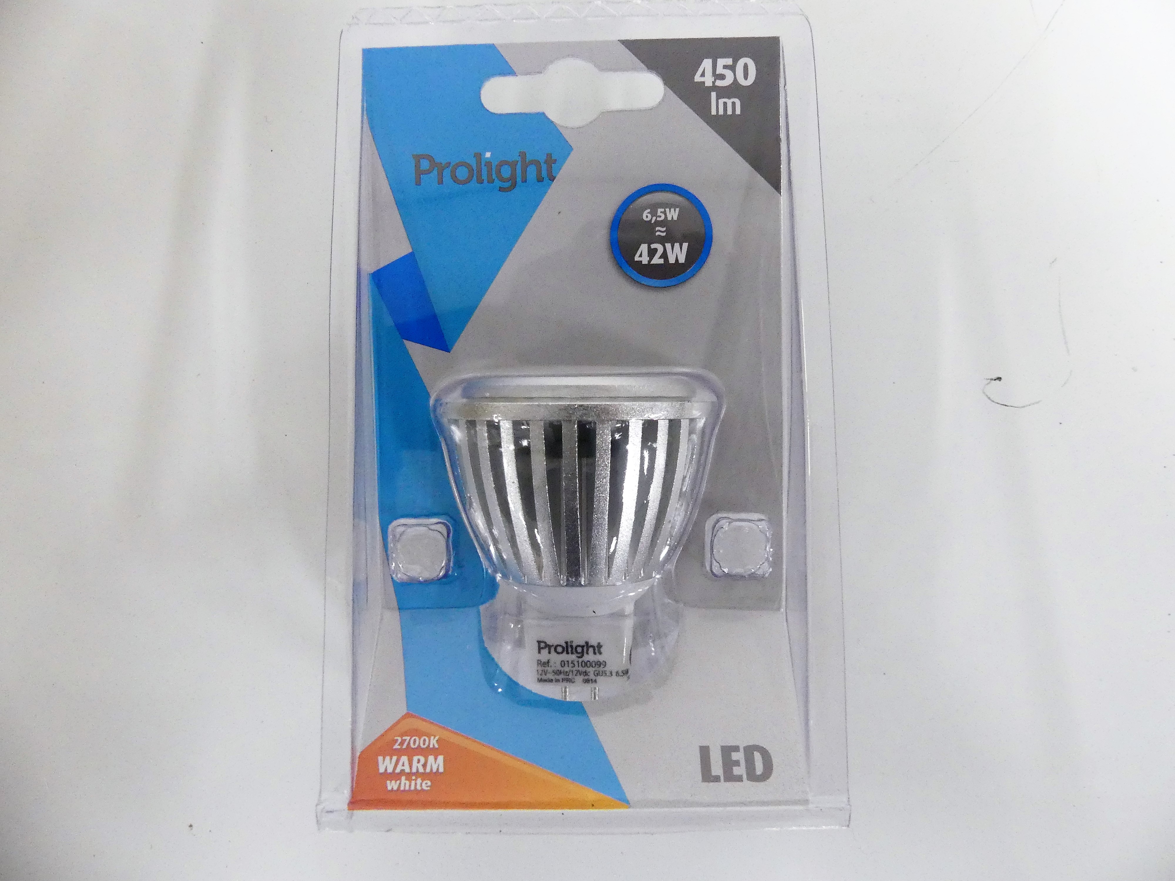6x Prolight LED lamp Gu 5.3 warm wit