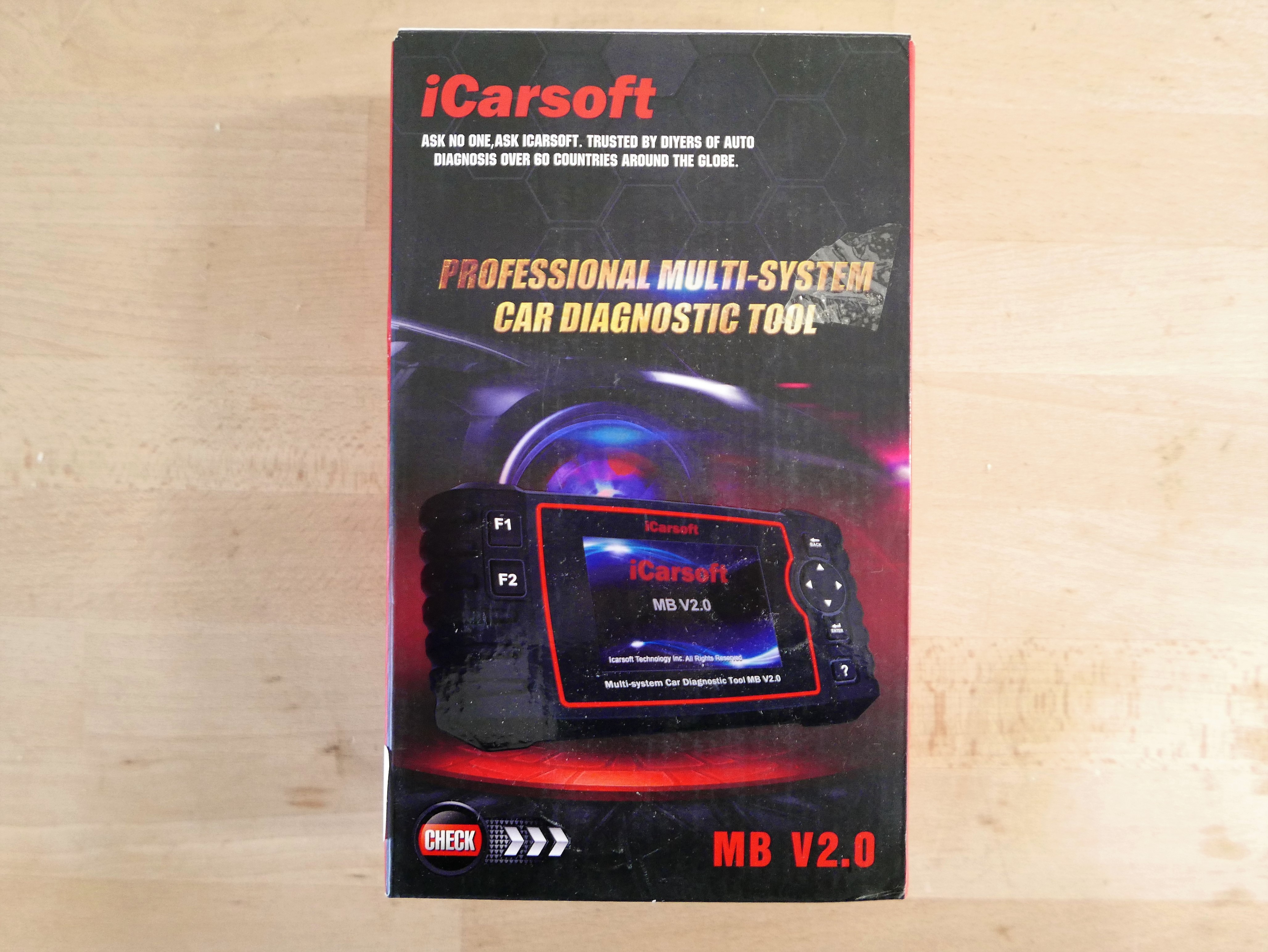 iCarsoft auto diagnose apparatuur MB V2.0  (adviesprijs € 209,-)