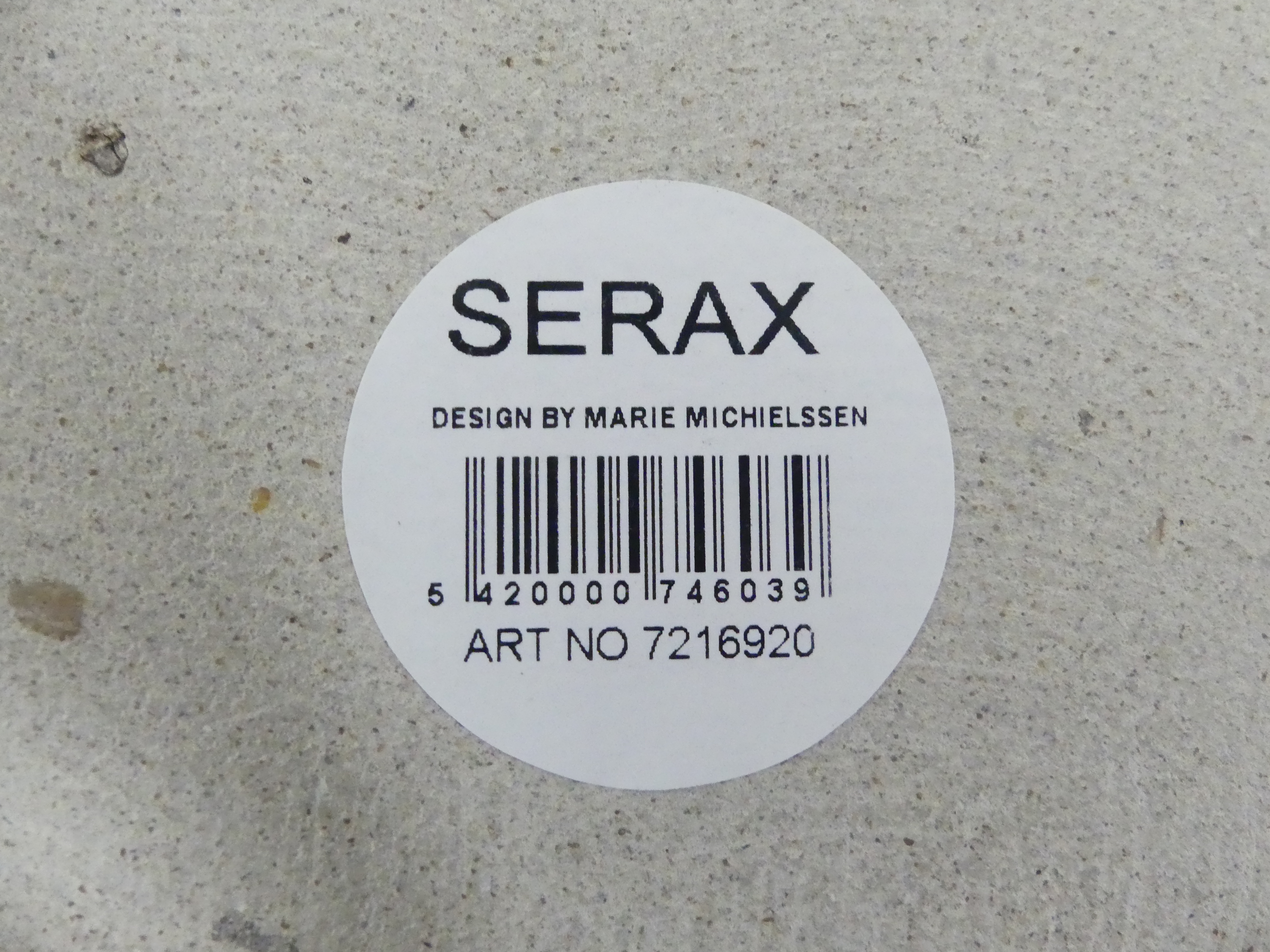 Serax stenen bloempot 13x13x13cm  