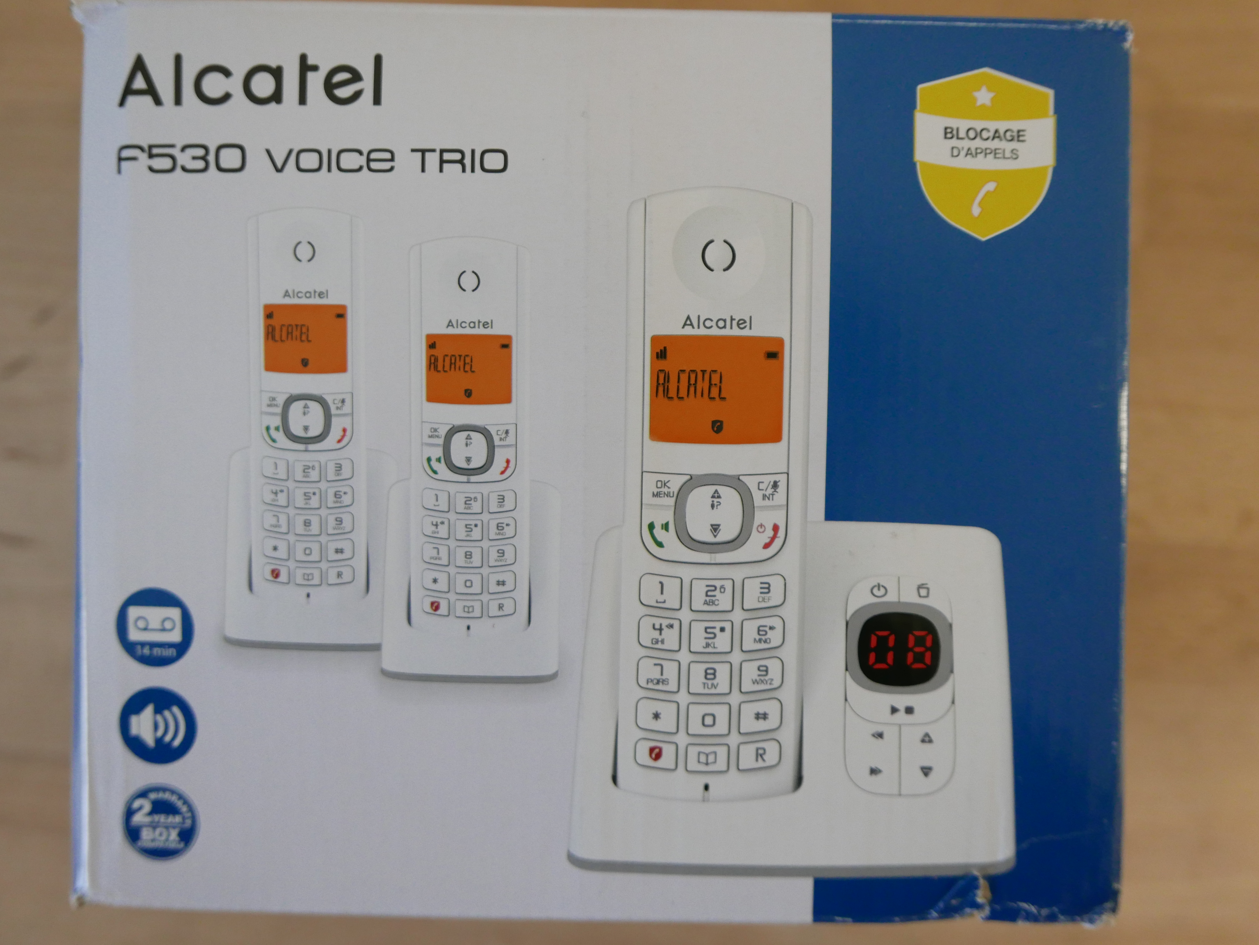 Alcatel F530 dect-telefoon trio (Adviesprijs €86,-)