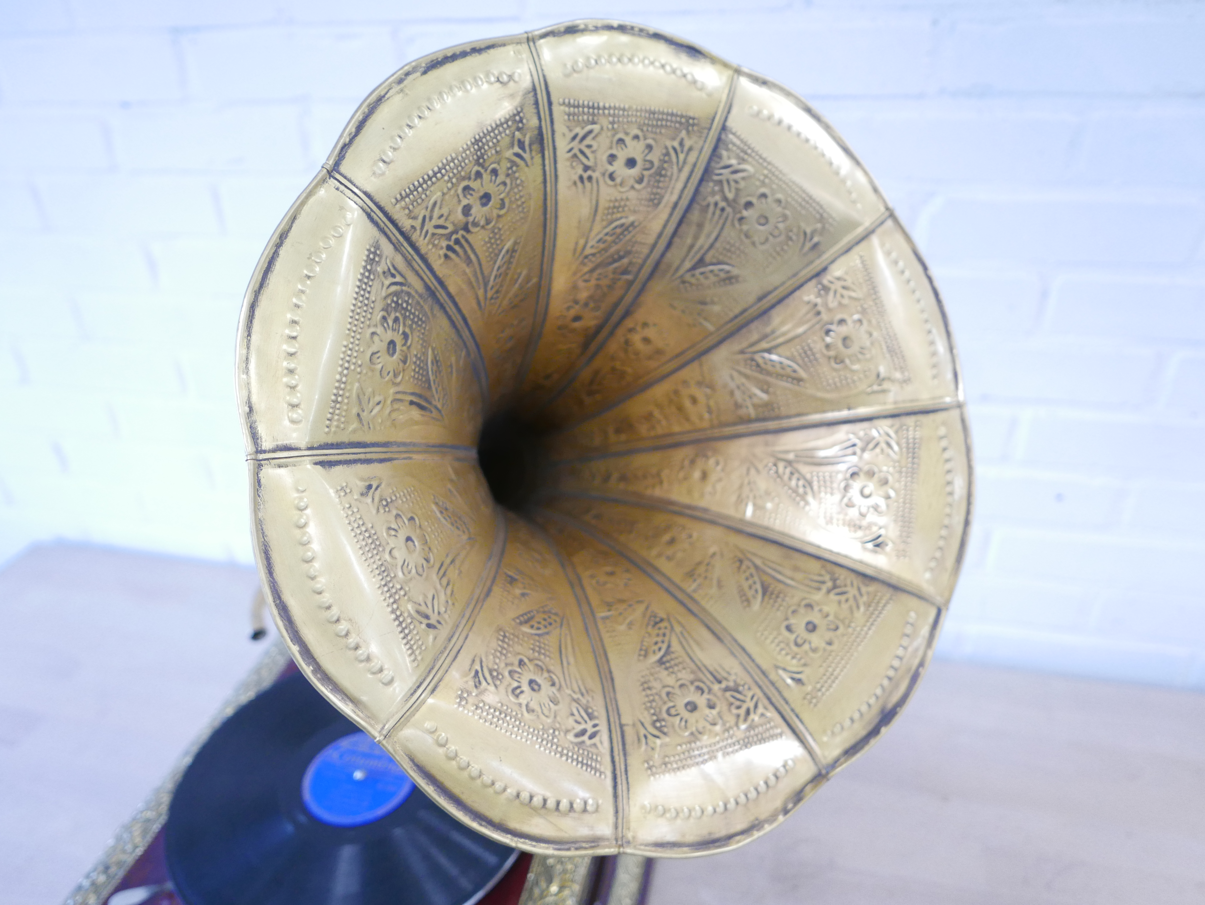 Vintage gramophone ter decoratie