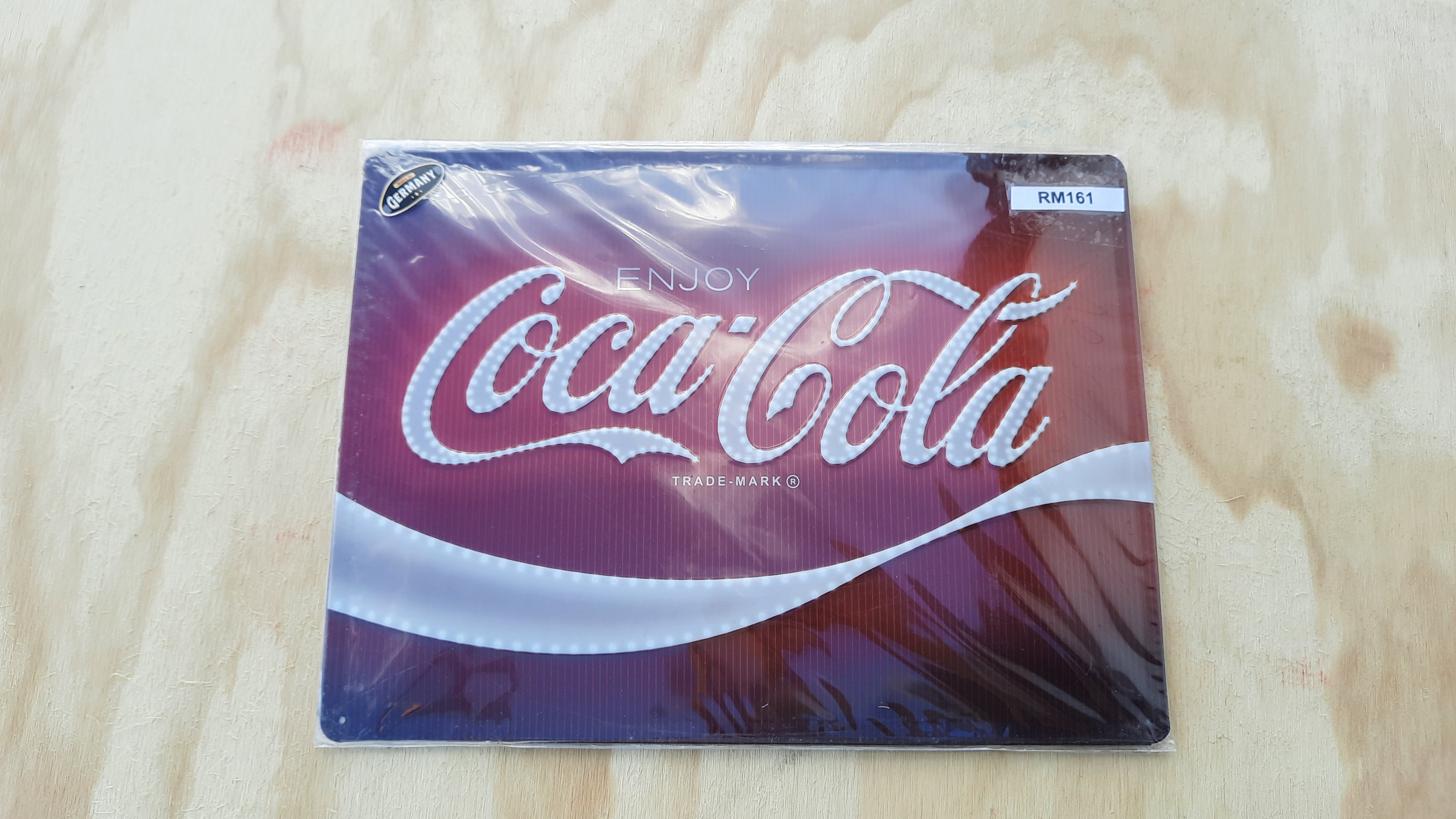 Metalen bord 40x30 coca cola logo