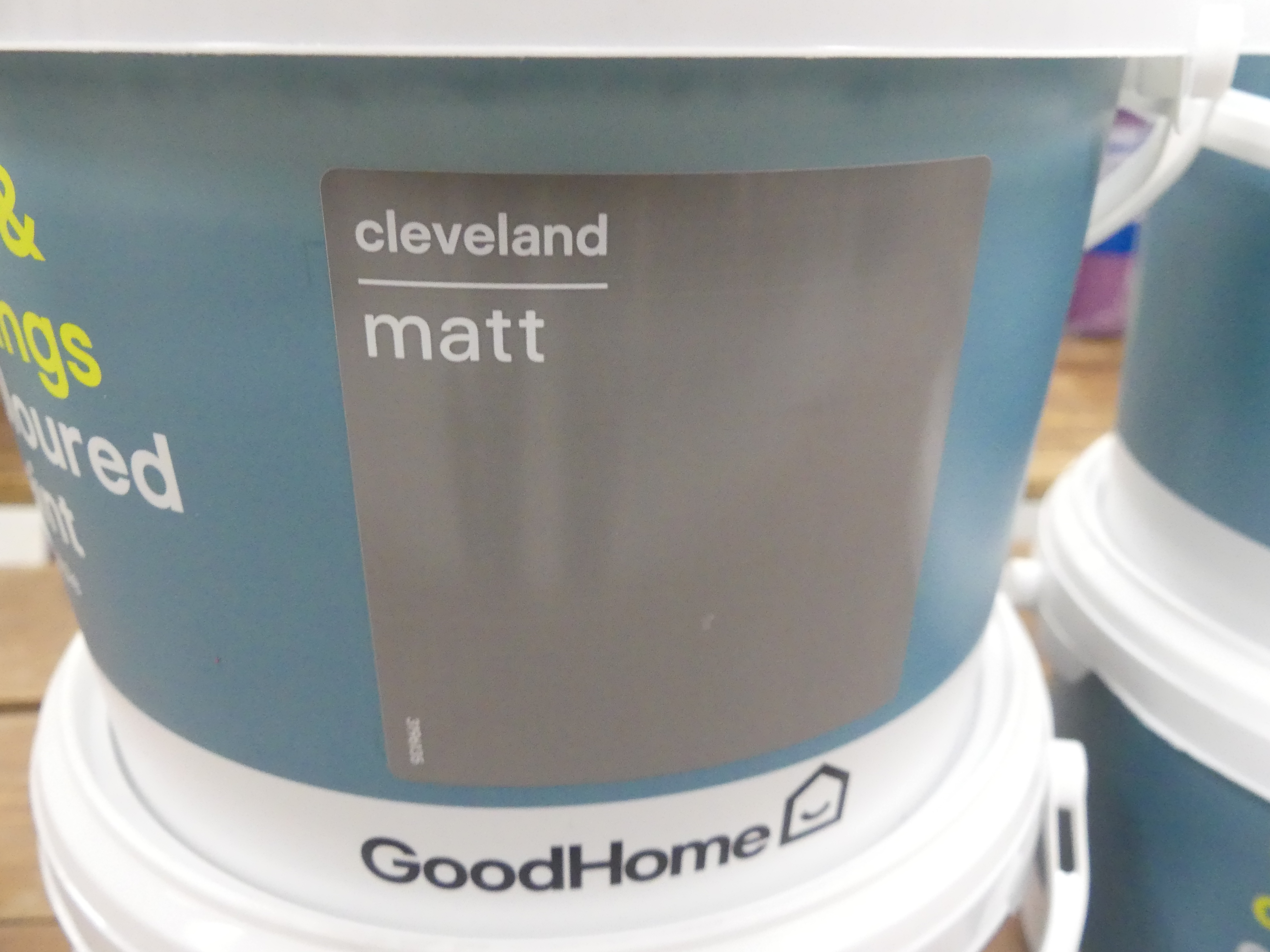 4x GoodHome muurverf Cleveland mat 2,5 liter