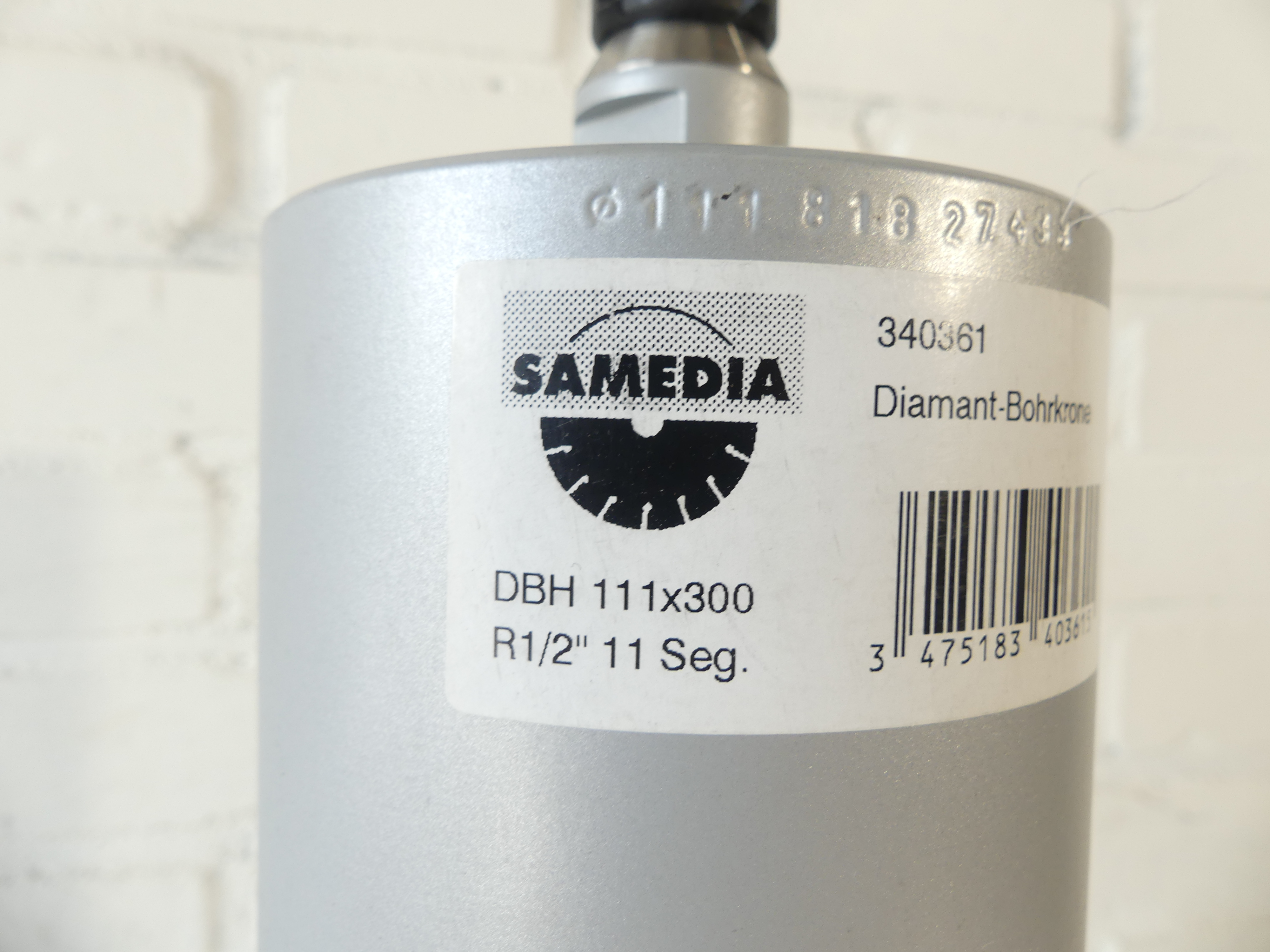 Samedia Master DBH Premium Diamant-boorkroon Dunwandig 111x300 5S R1/2 inch   
