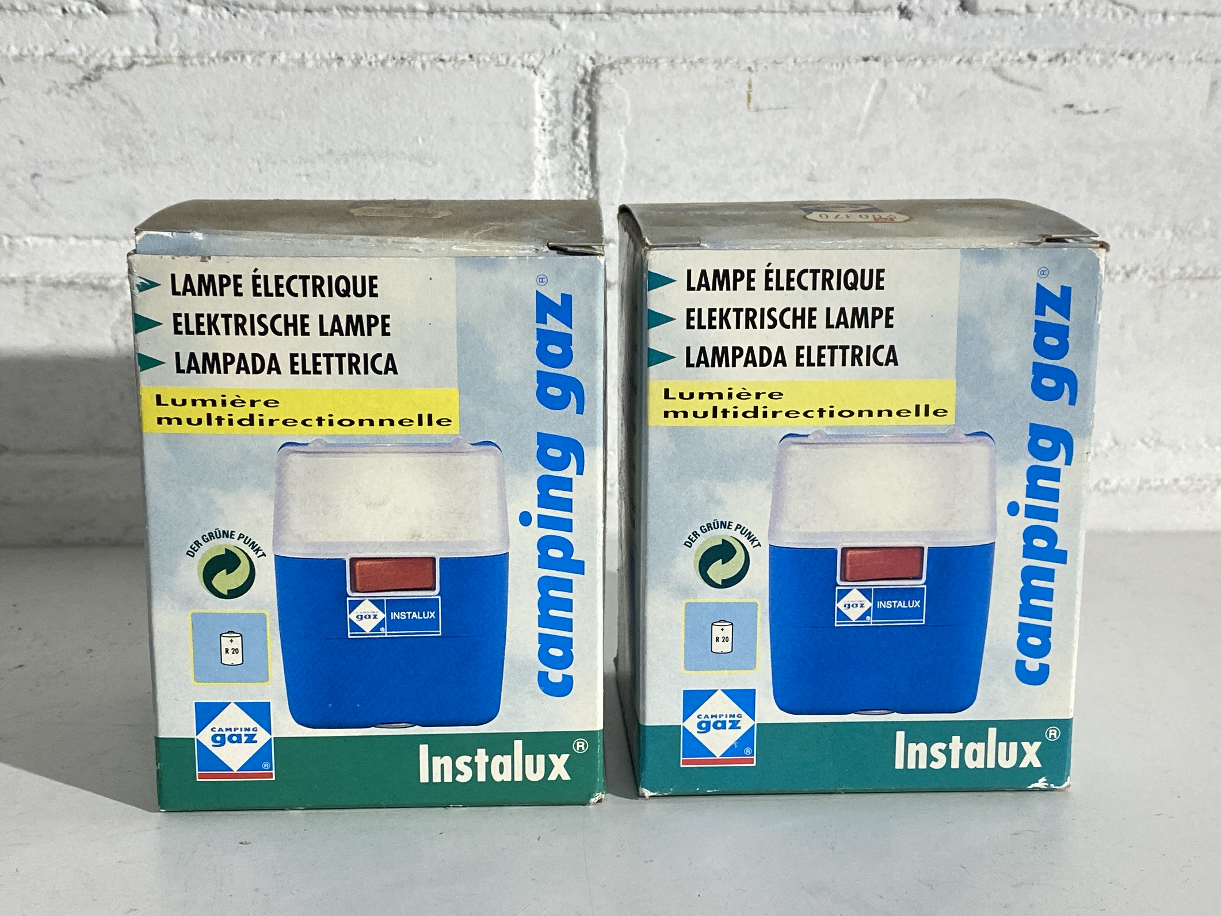 2x Camping Gaz elektrische lamp 