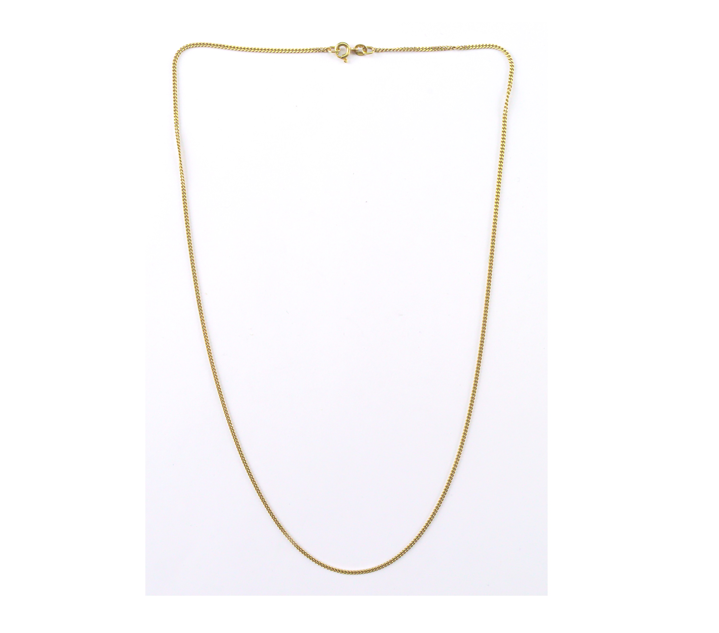 Getaxeerde gouden halsketting (€ 689,-)