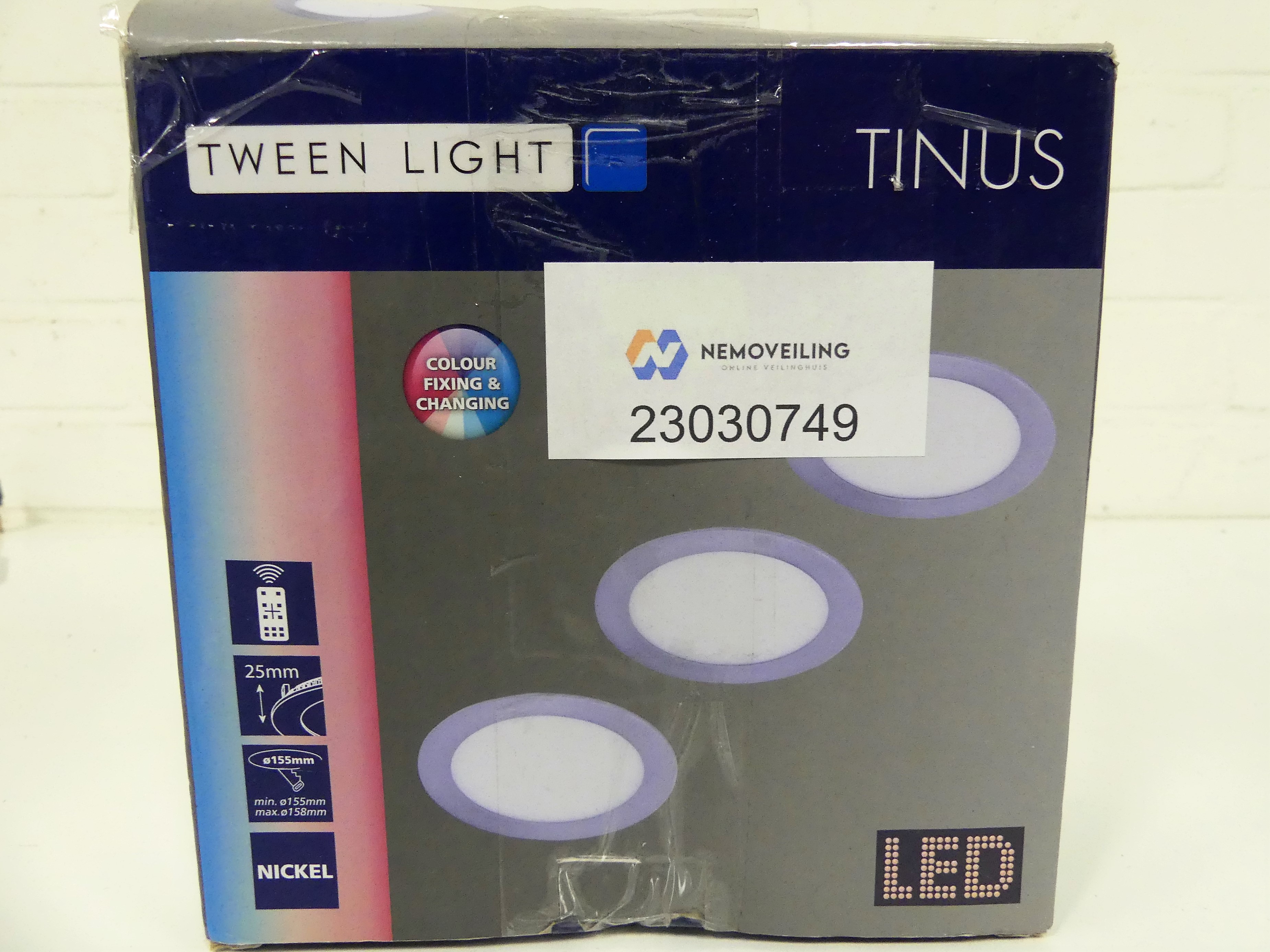 Tween Light inbouwspots Tinus 4,8W warm wit 155mm 