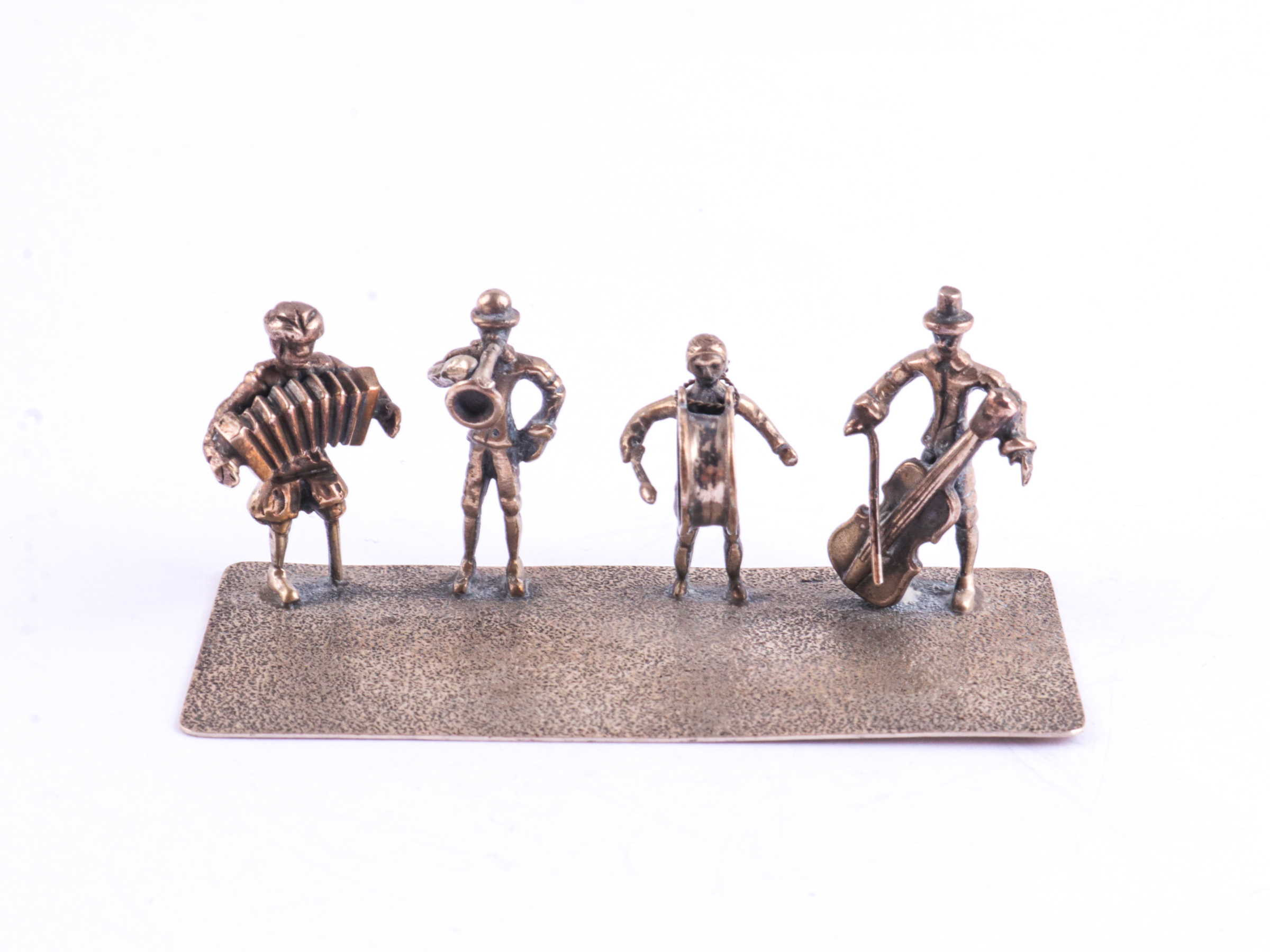 Zilveren miniaturen 'Straatmuzikanten'