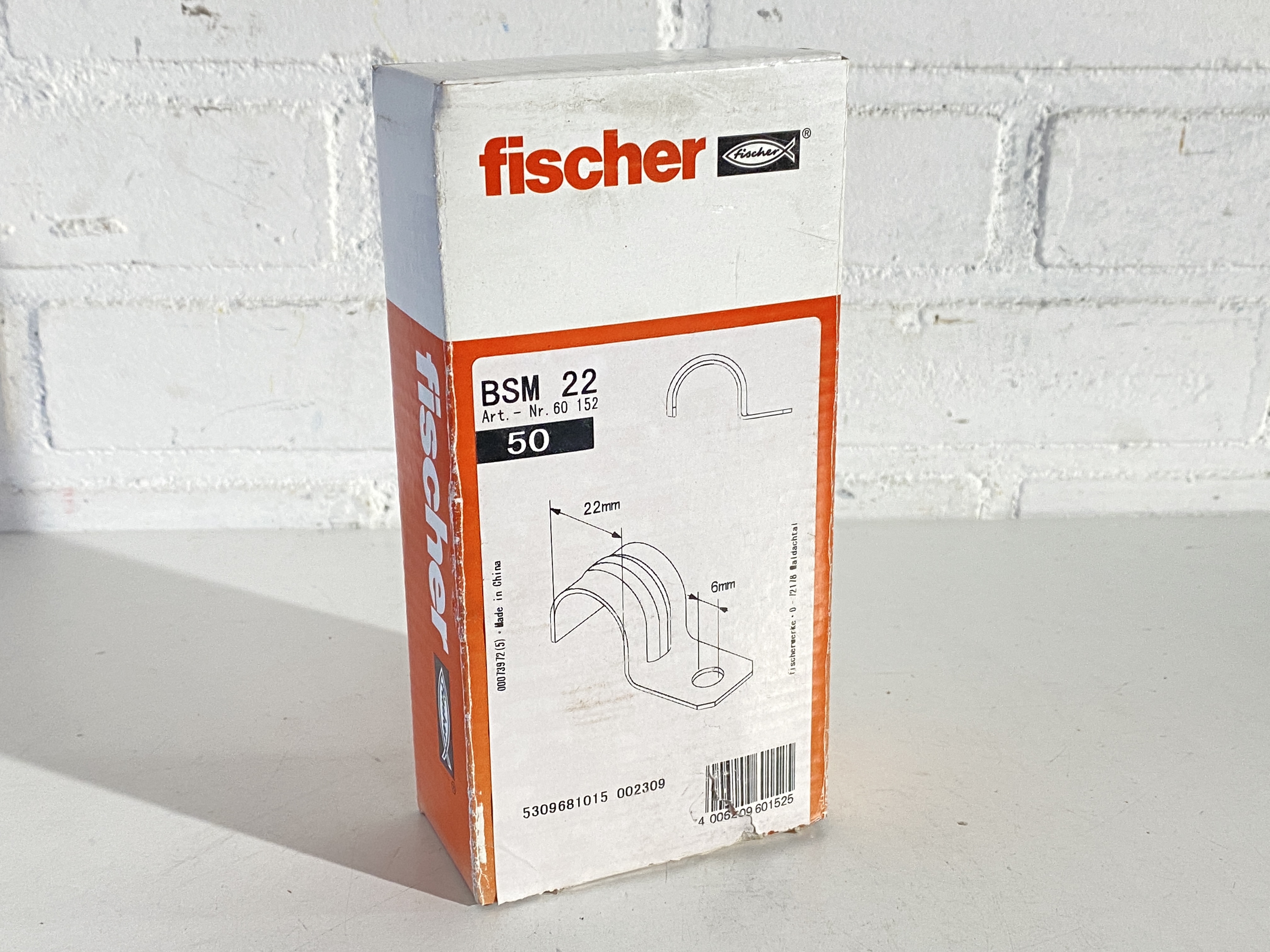 1 Doos Fischer BSM 22 metalen zadels 22 mm