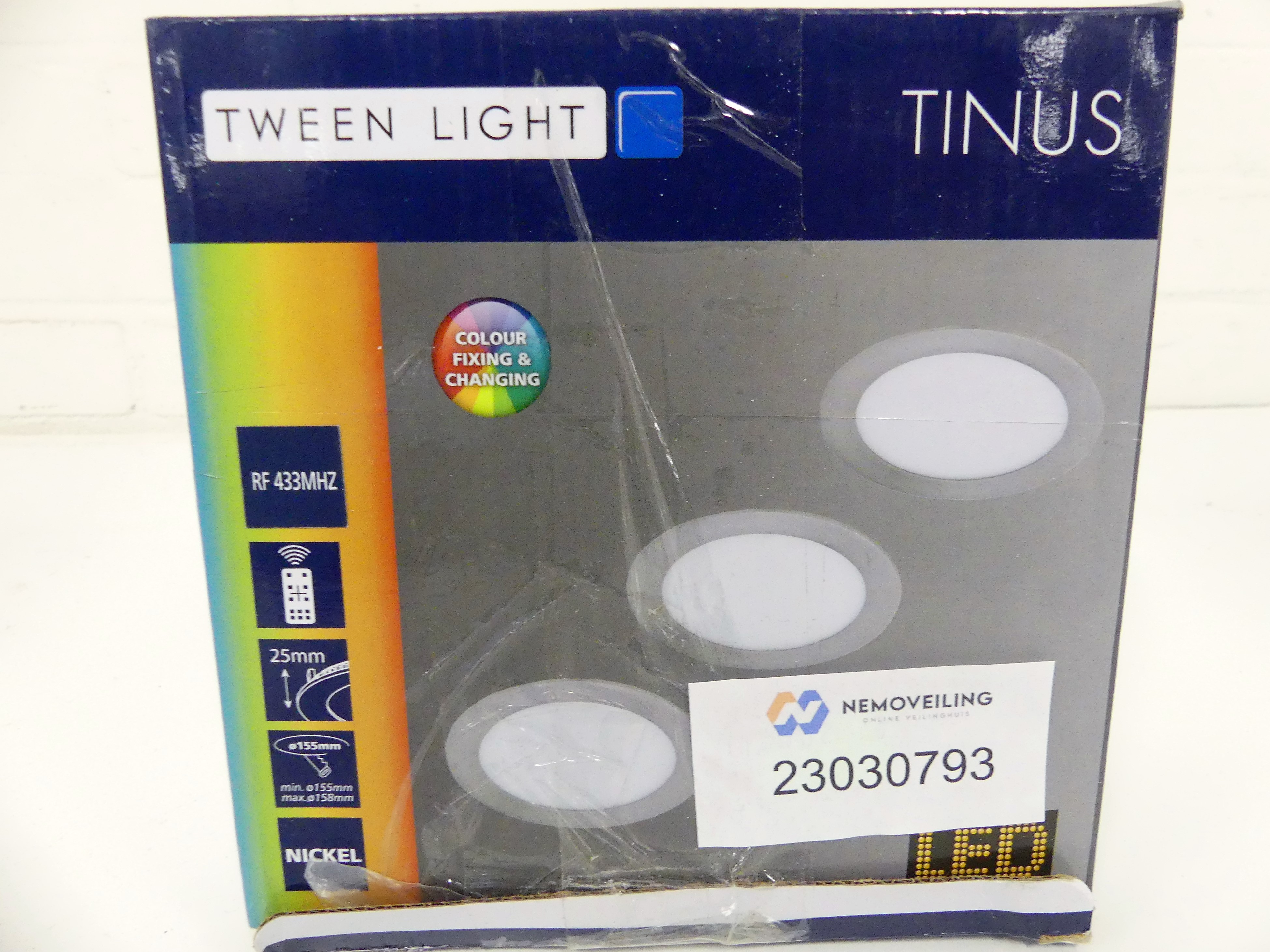 Tween lights inbouwspots Tinus 4,8W 155mm, Colour fixing & changing   