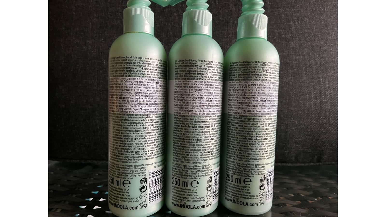 3 x Indola yoghurt & aloe conditioner 