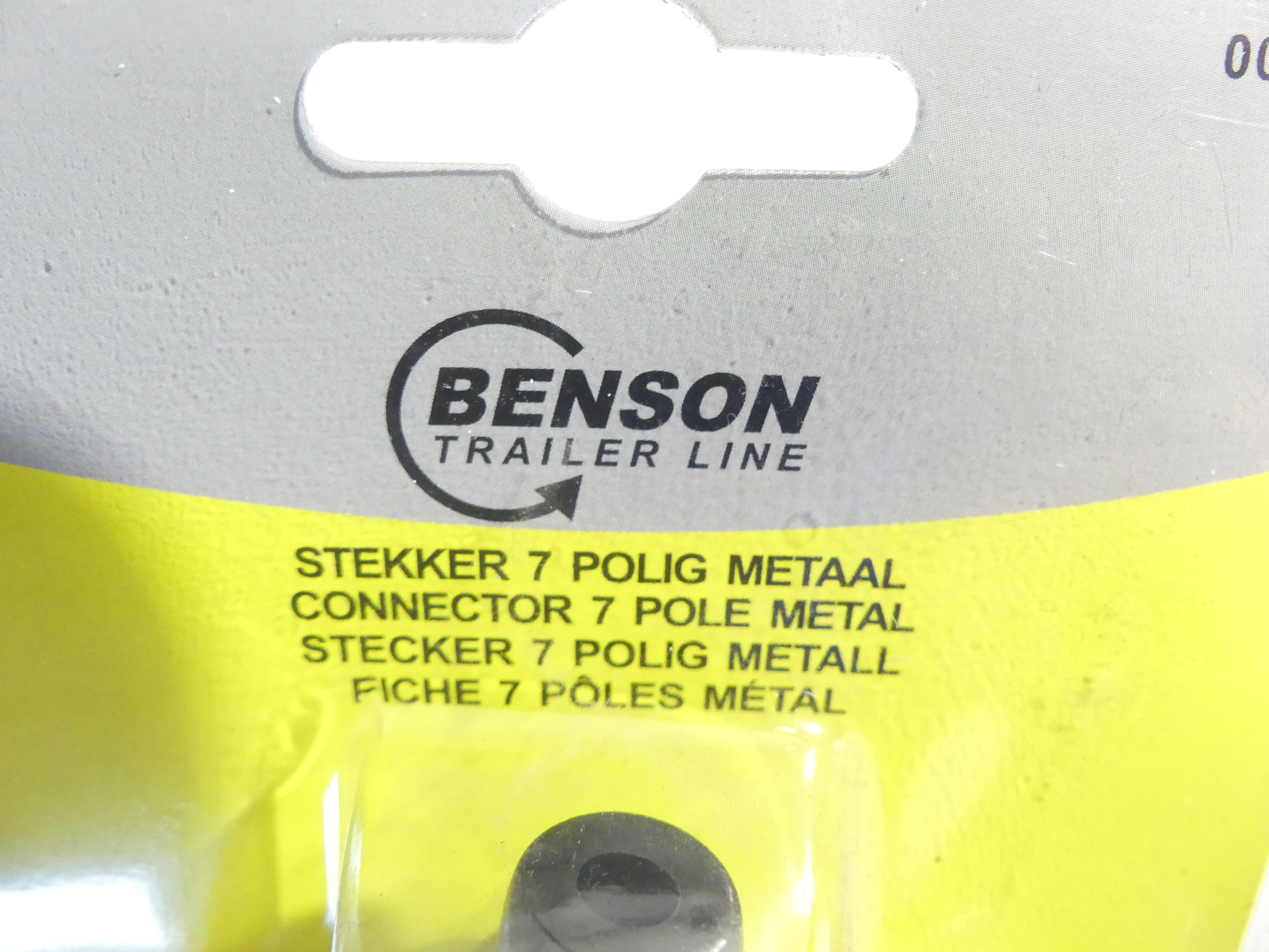 3x Benson trailer line 7 polige stekker metaal   