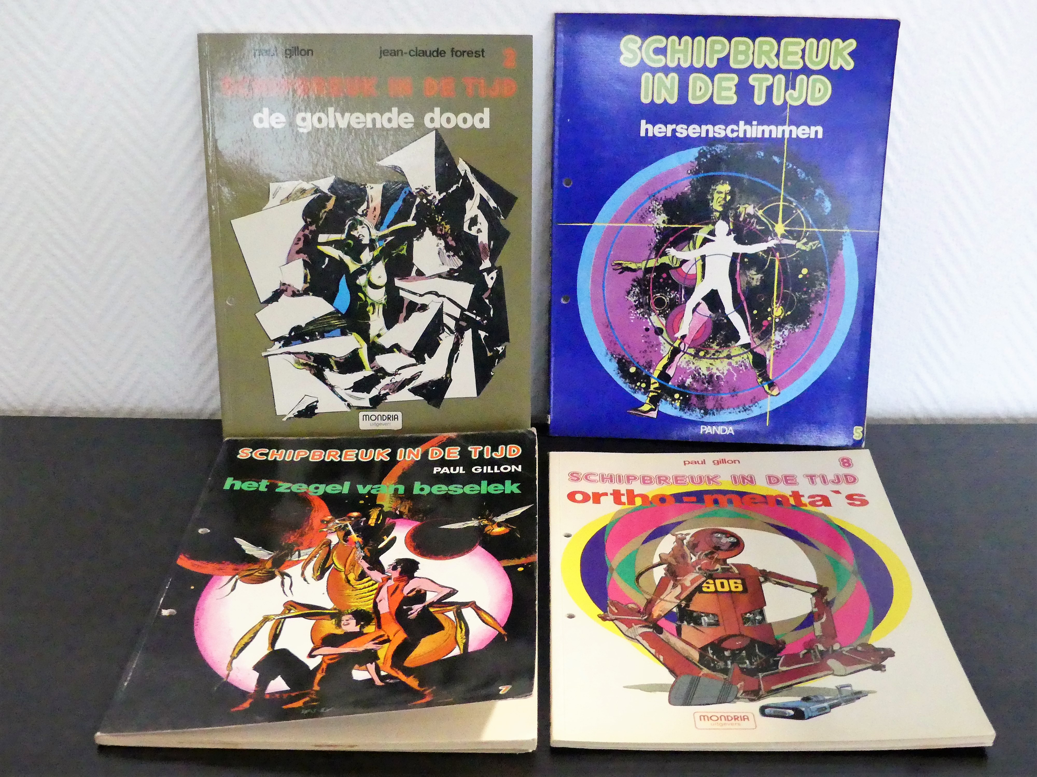 4 Stripalbums Schipbreuk in de tijd, Paul Gillon, 1982