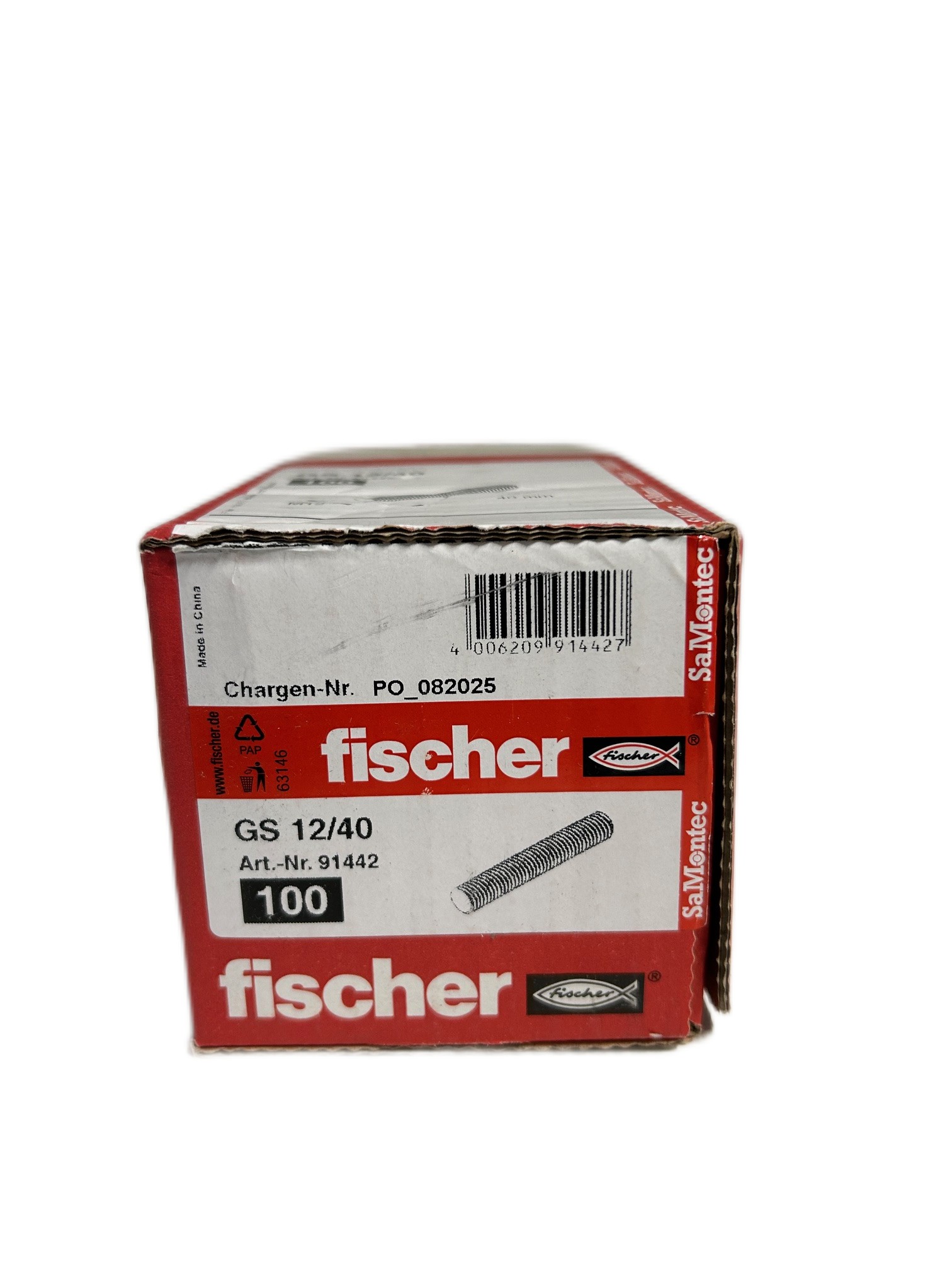 100 x Fischer draadstift GS 12/40