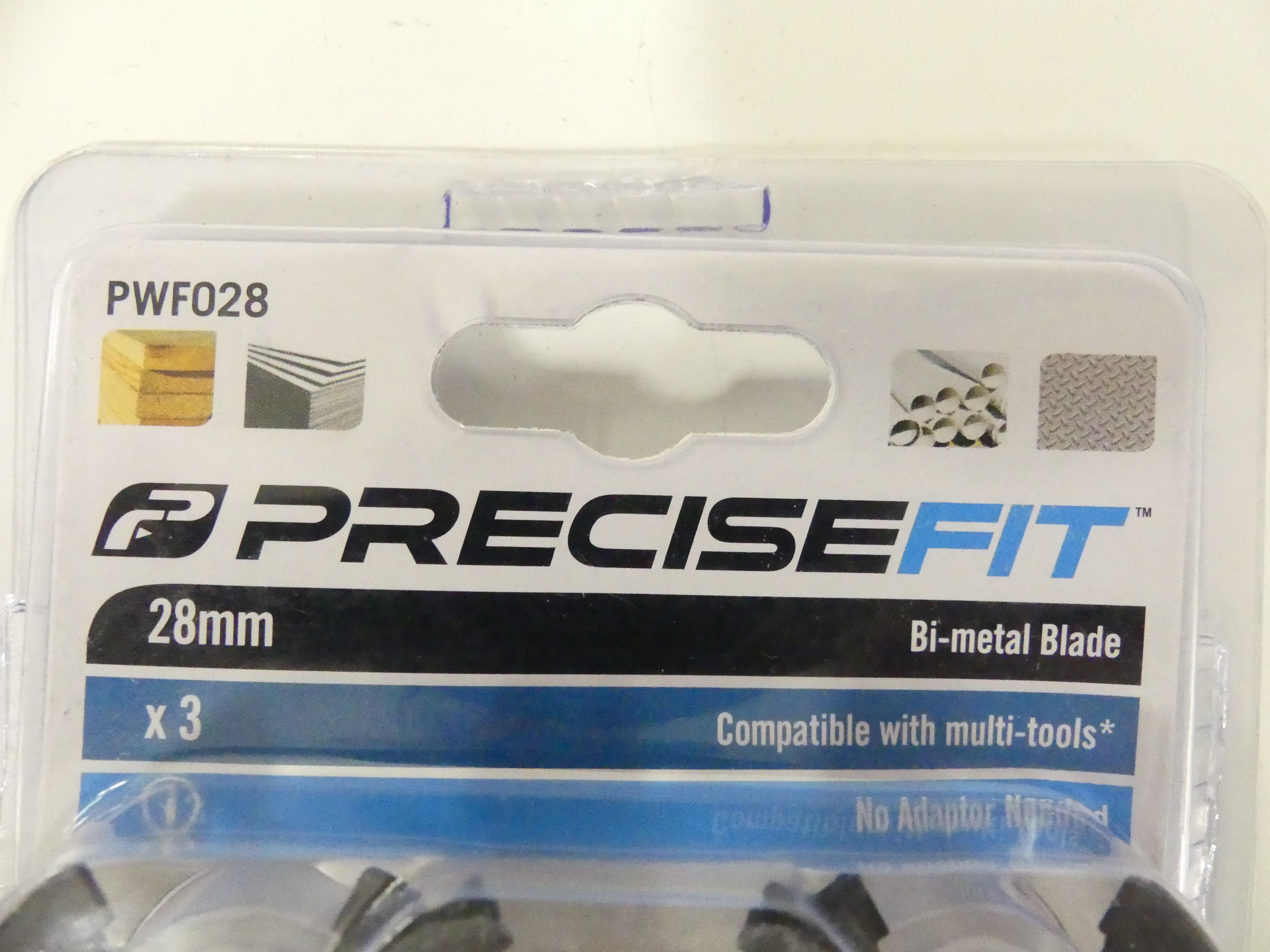 Precisefit 3-delige set 28mm oscillerende zaagbladen  