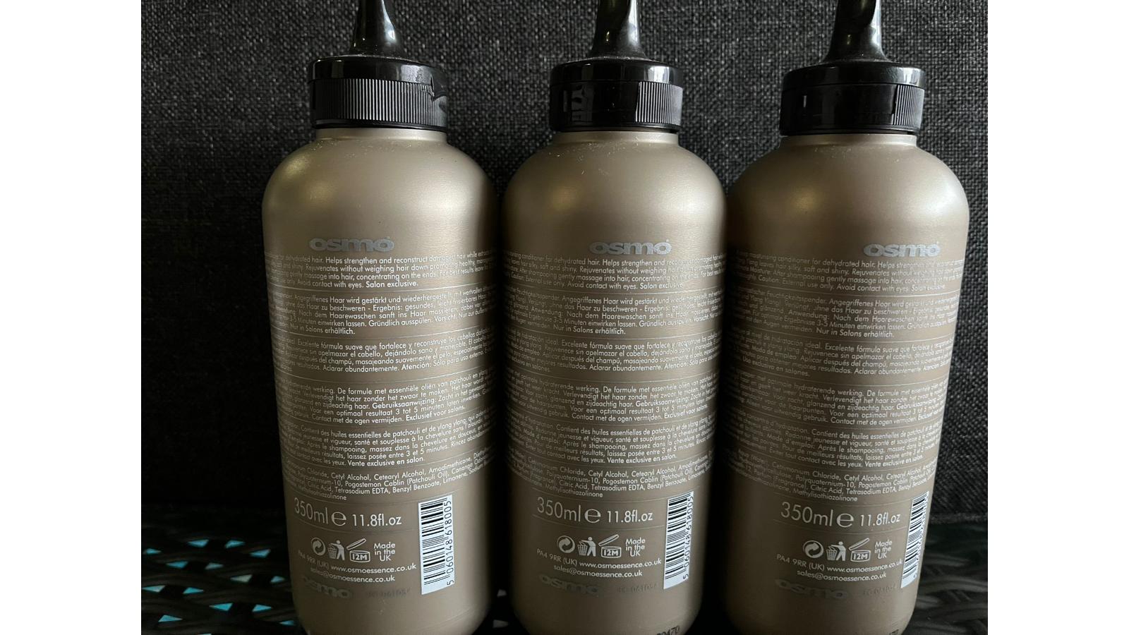 3 x Osmo deep moisturising conditioner 