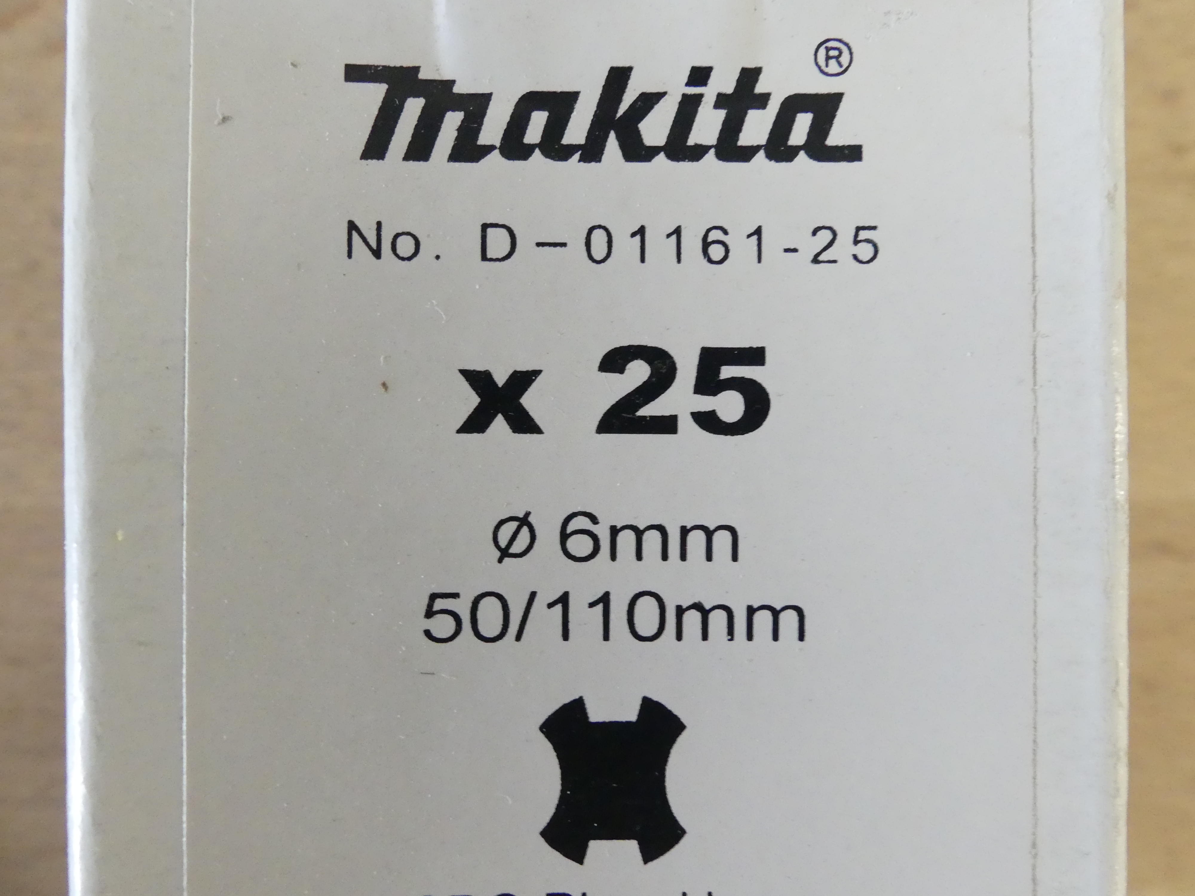 25x Makita SDS-Plus boor 6x50/110 mm  