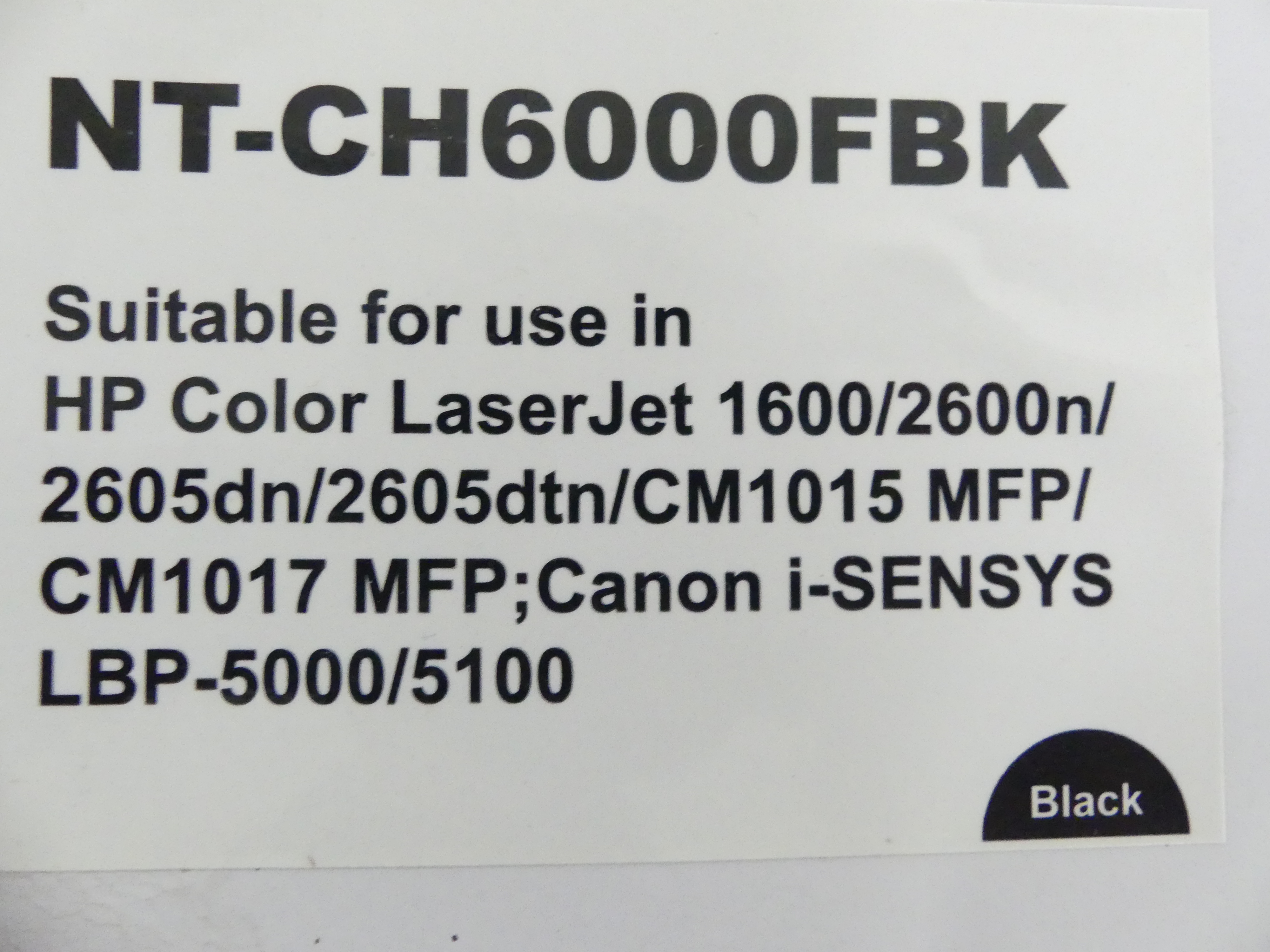 Toner Cartridge NT-CH6000FBK