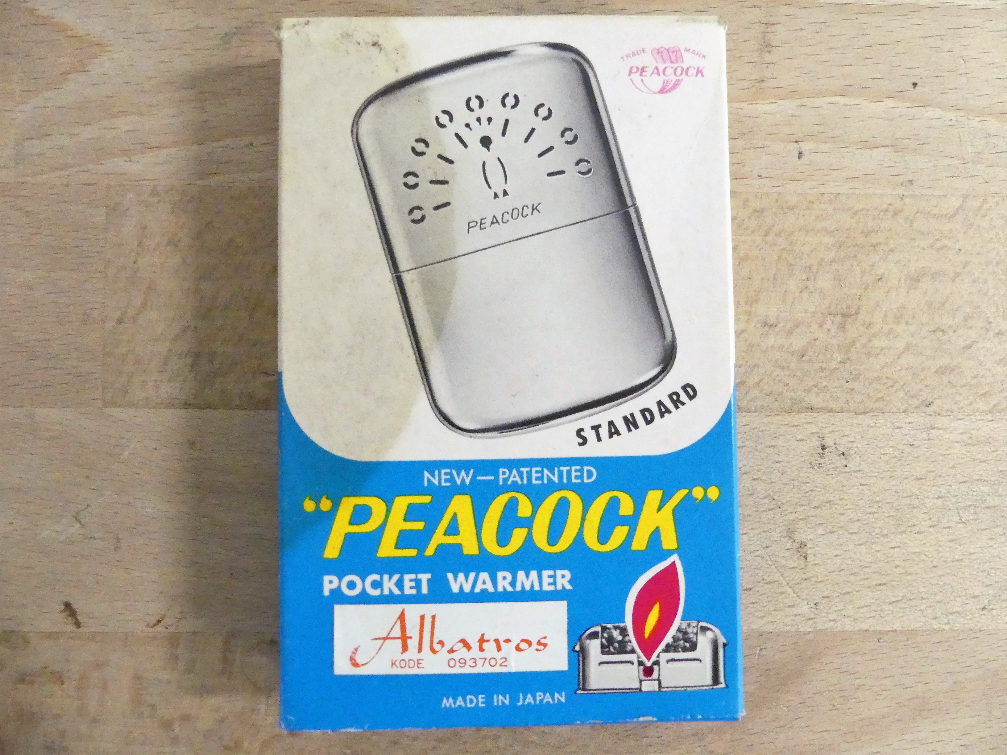 Vintage Peacock Pocket warmer 1950