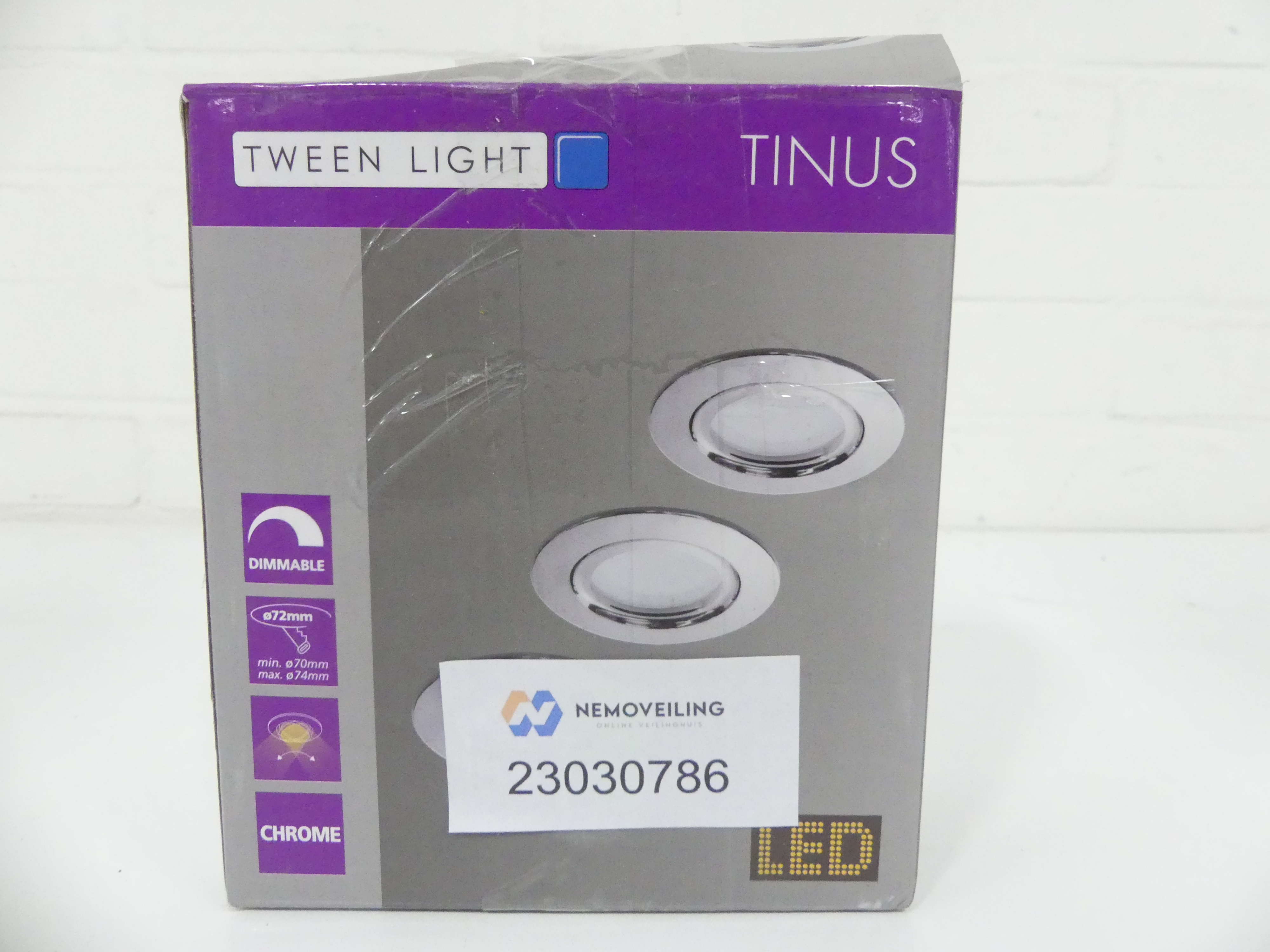 Tween lights inbouwspots Tinus 6W warm wit 72mm  