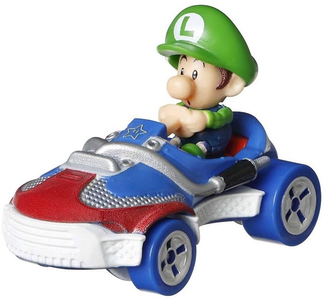 Hot Wheels 1:64  Mario Kart Baby Luigi