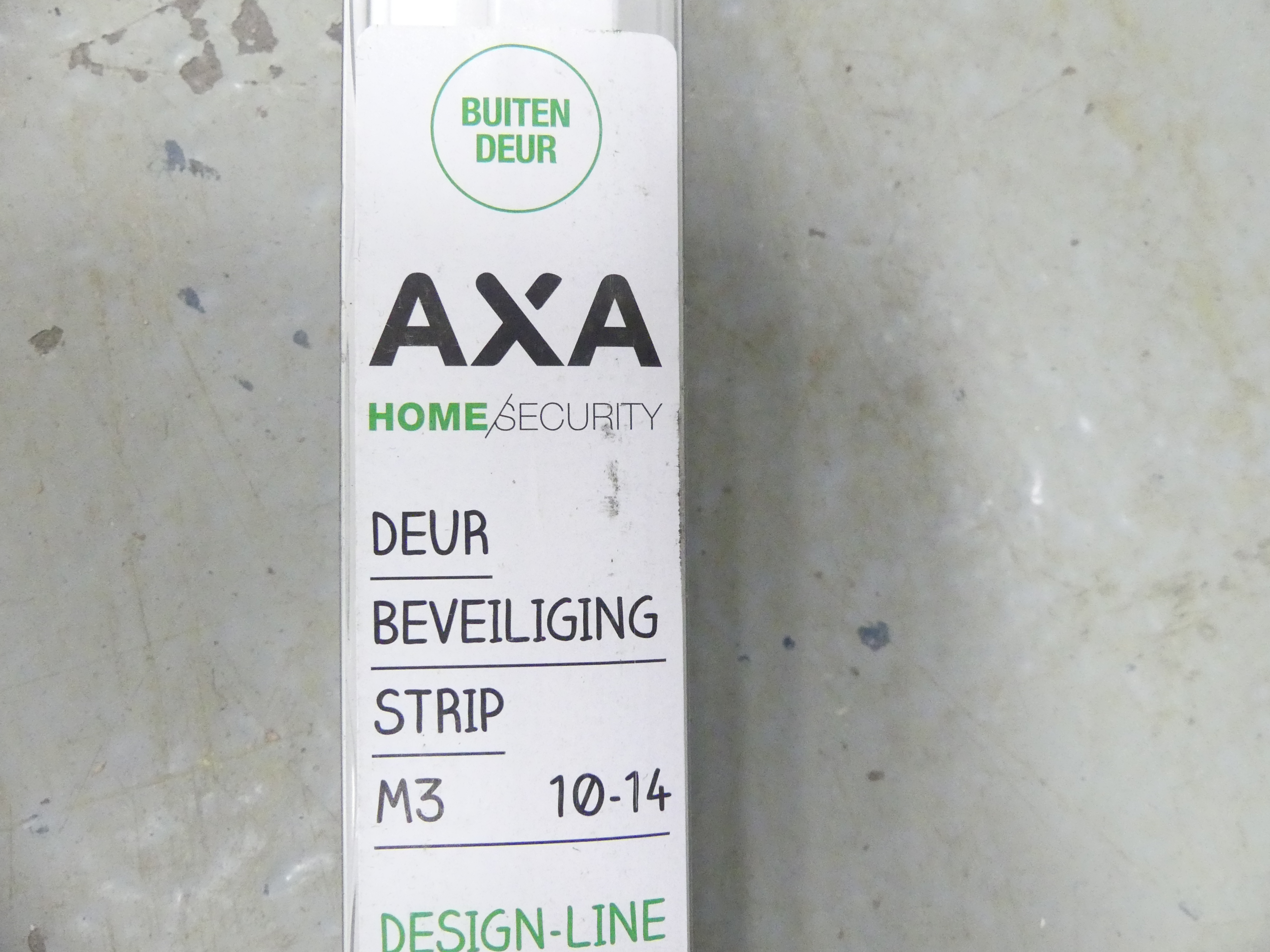 3x Axa aluminium deurbeveilingsstrip M3-EX/10 14mm/235cm wit   