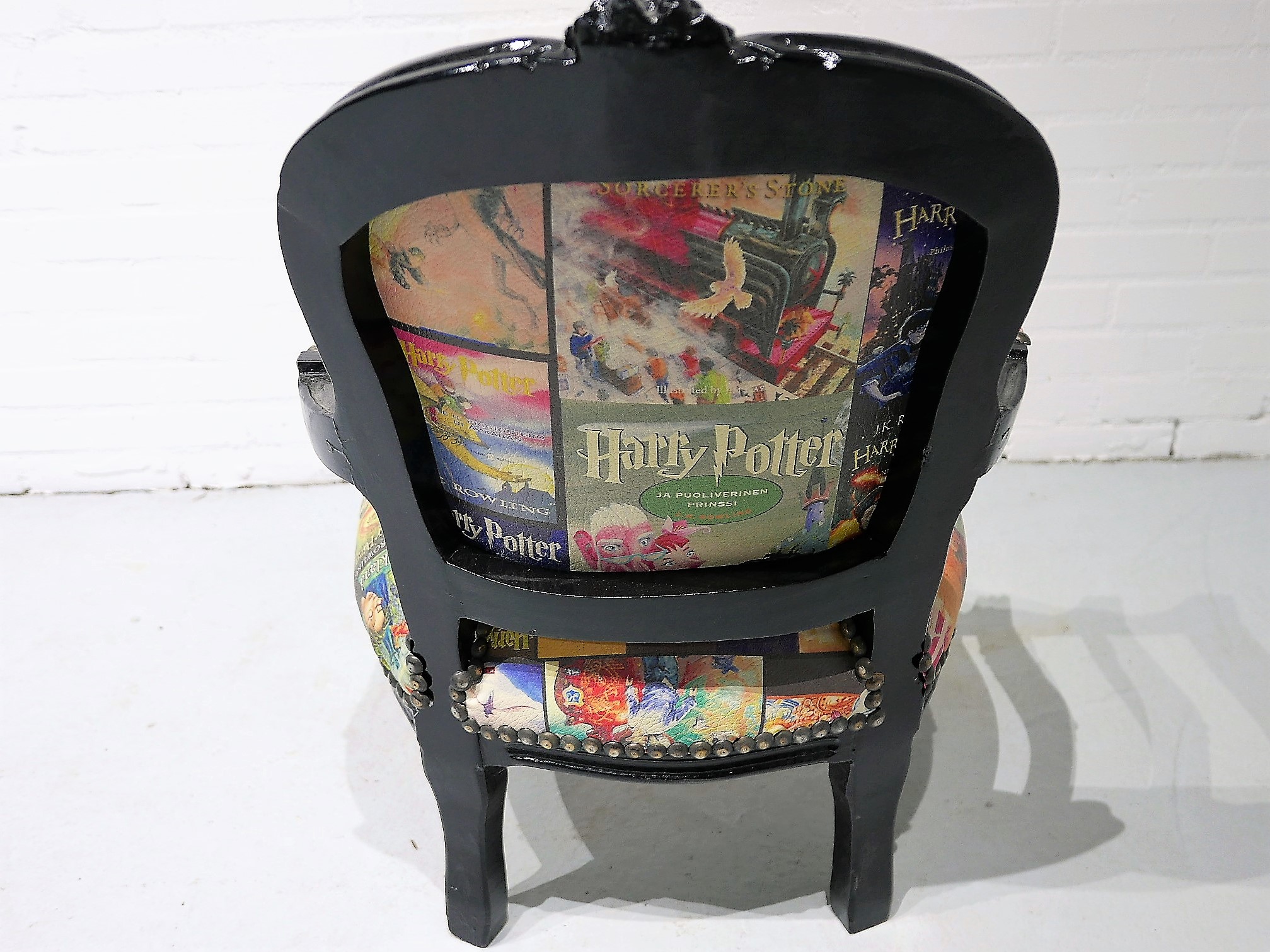 Klassieke kinderfauteuil met Harry Potter bekleding