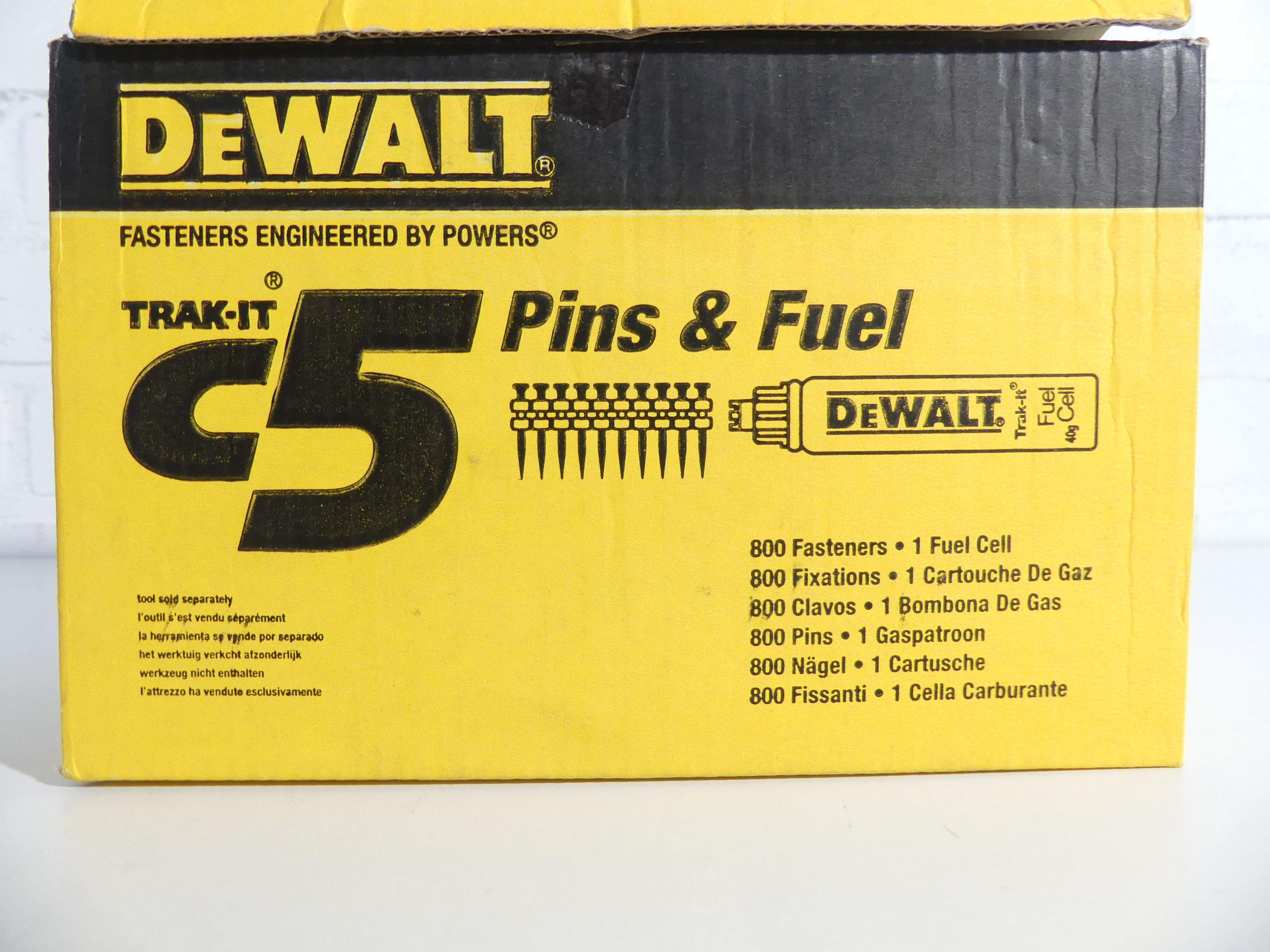  Dewalt DDF6310150 C5 XH nagels 27 mm + 1 x gaspatroon (800 stuks)