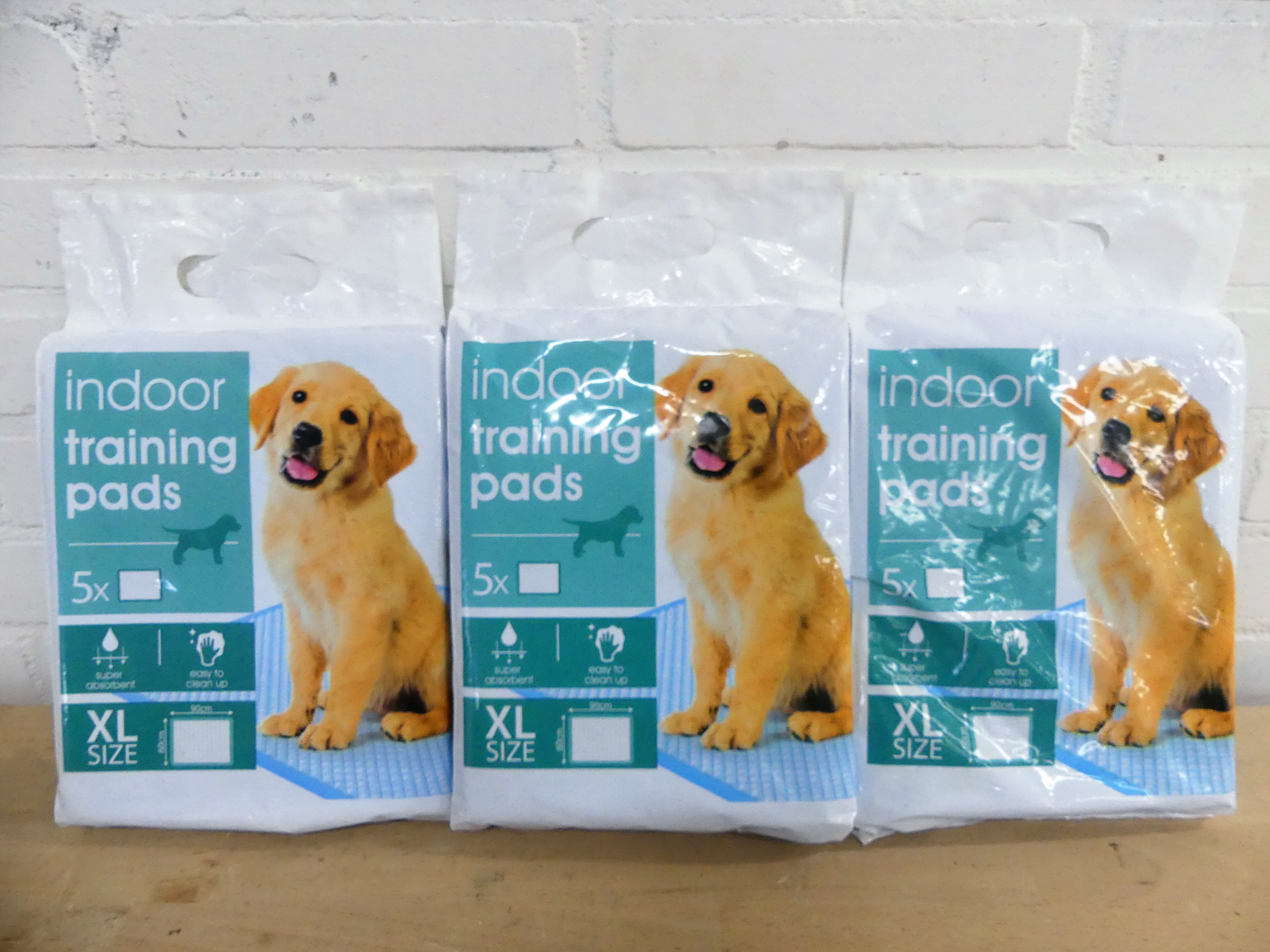 3 Verpakkingen indoor training pads XL 