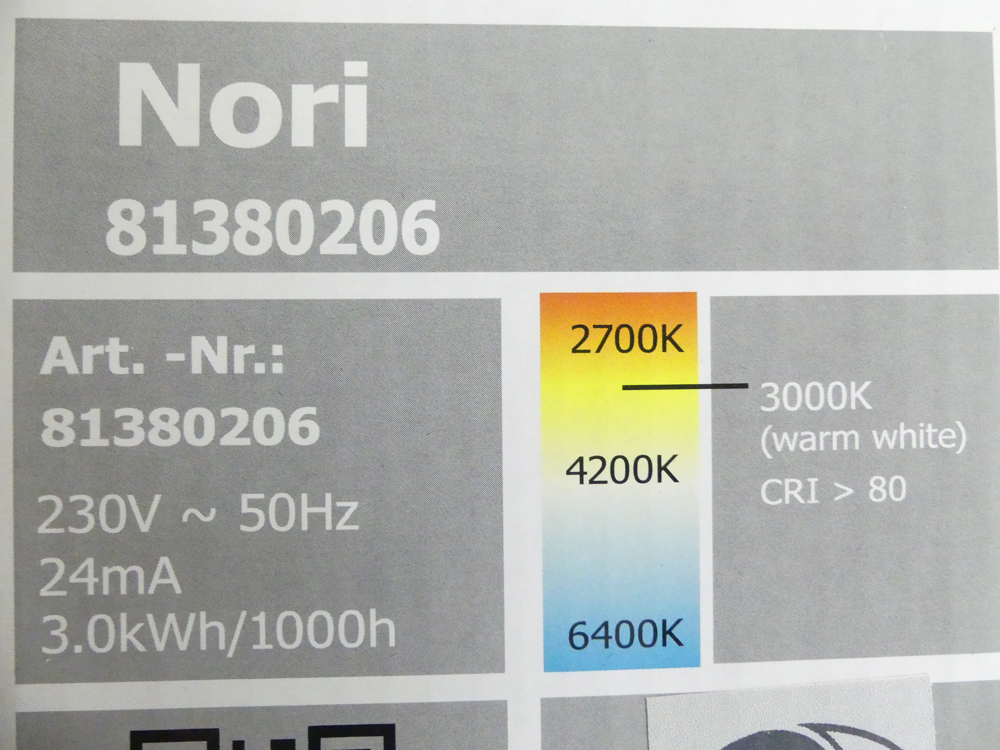 Nino LED Armatuur Nori  