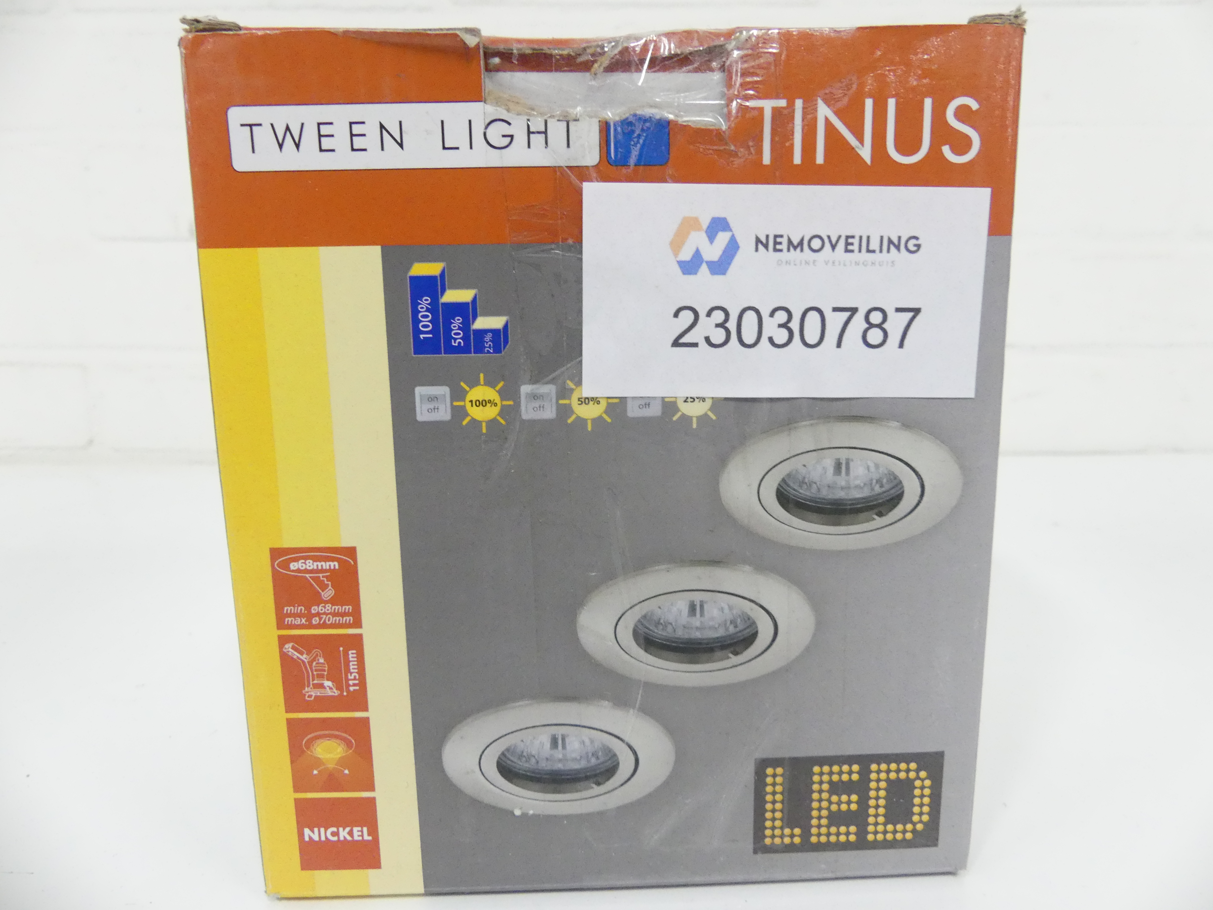 Tween lights inbouwspots Tinus 5W warm wit 72mm   