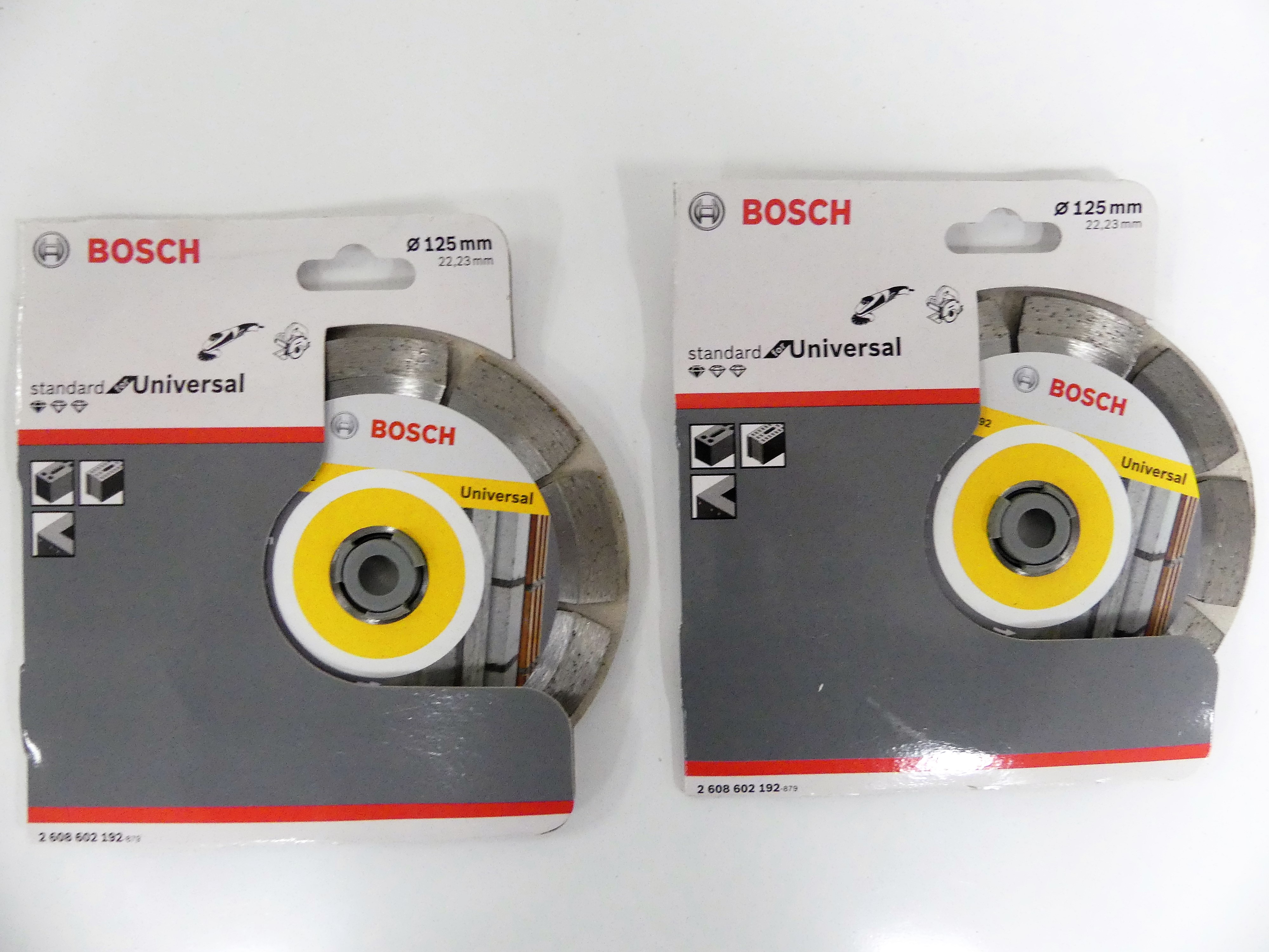 2x Bosch - Diamantdoorslijpschijf 125 x 22,23 x 1,6 x 10 mm