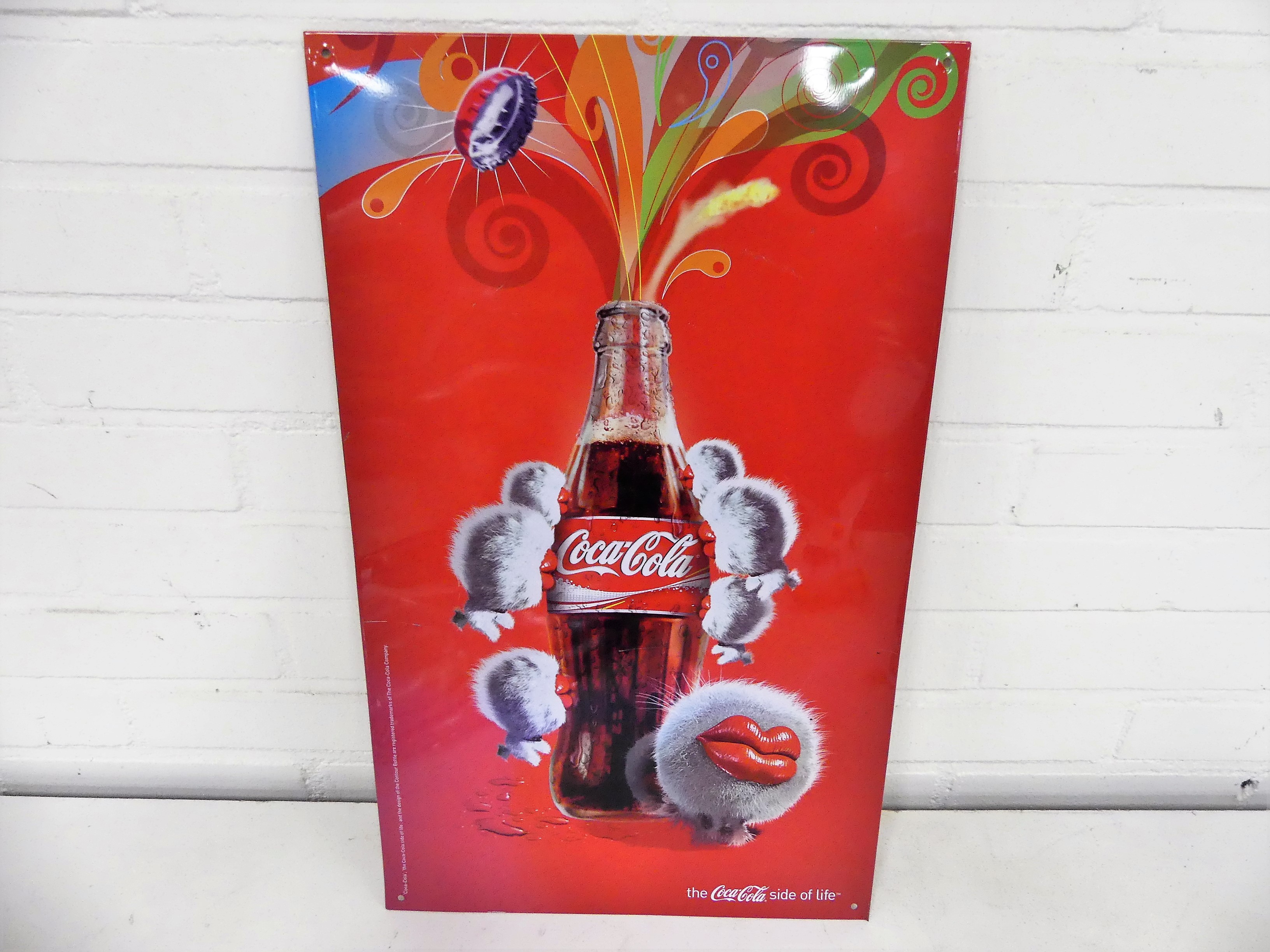 2 Blikken wandborden Coca Cola 30x50 cm 