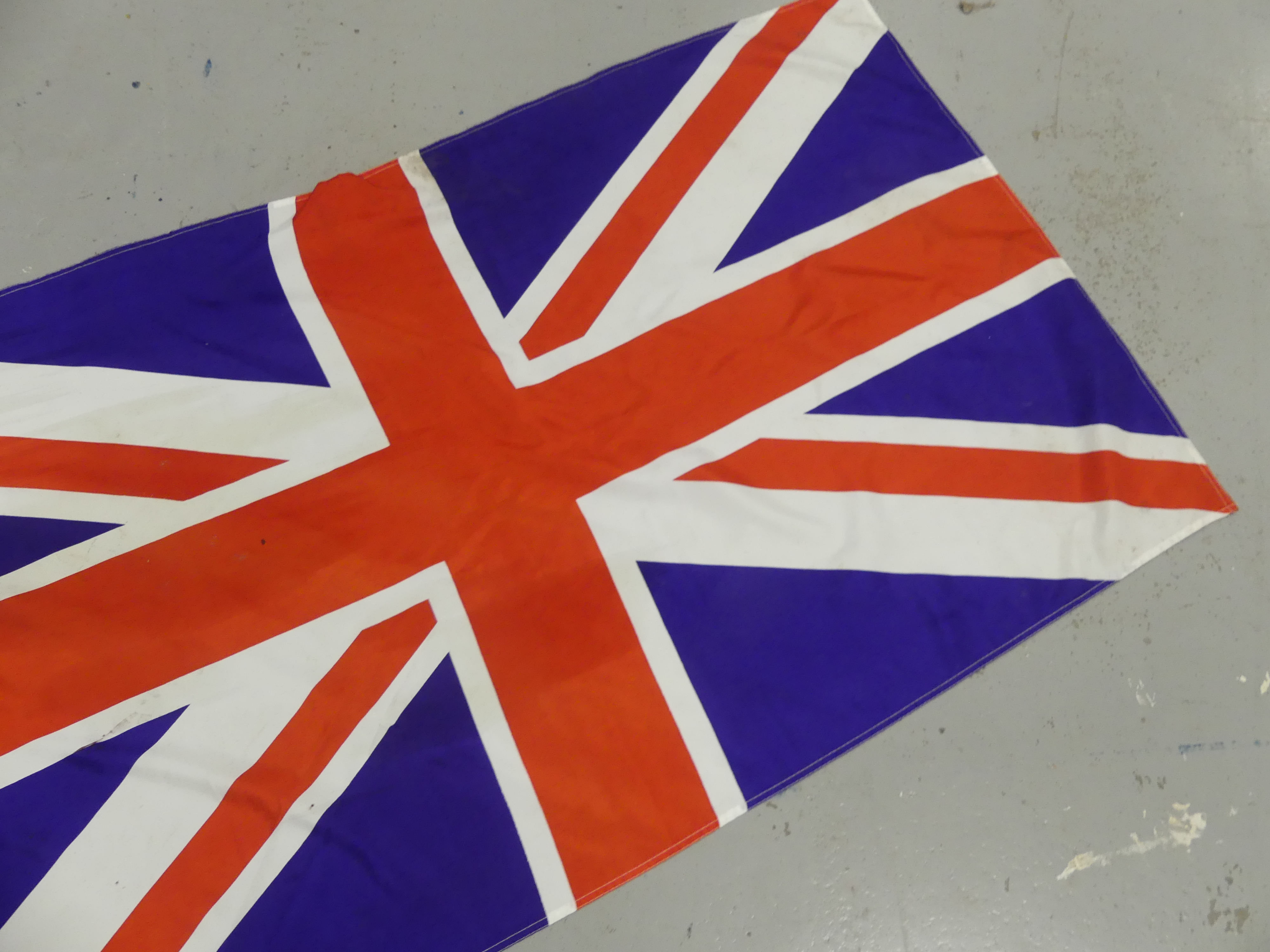 Engelse vlag 'Union Jack" met vlaggenstok 