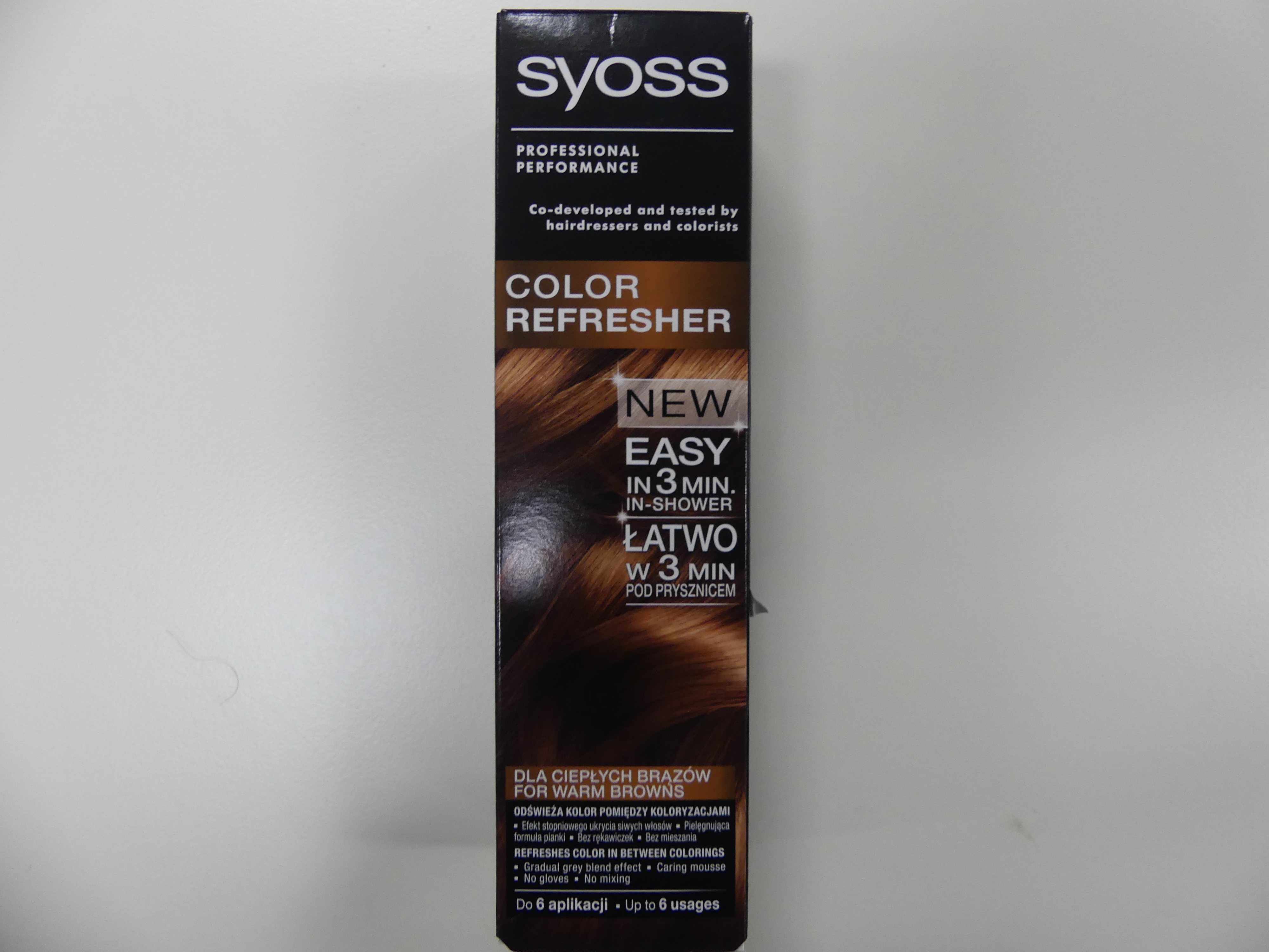 5x Syoss Color refresher warm bruin