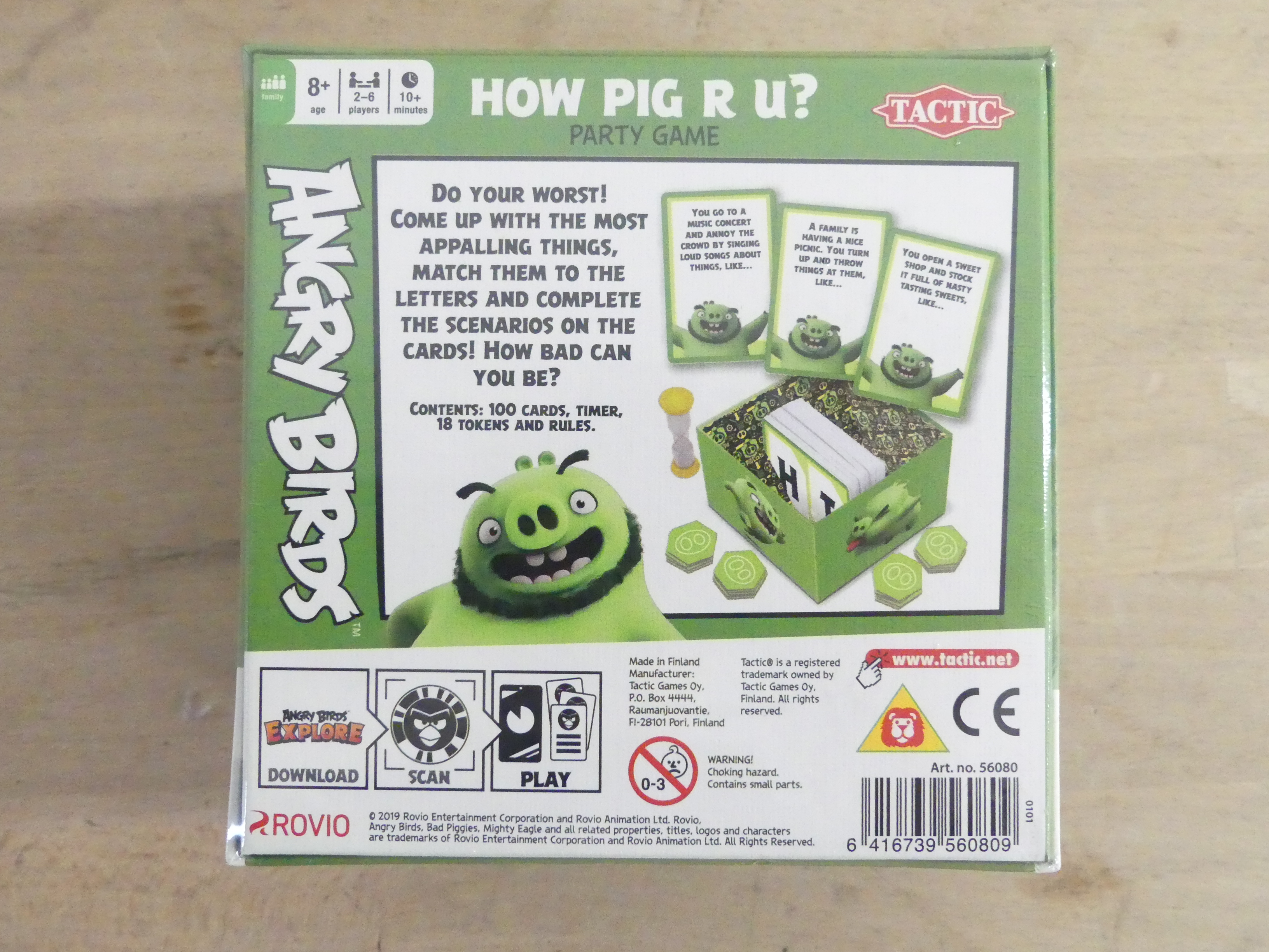 Angry Birds Party Game "How Pig are U" 