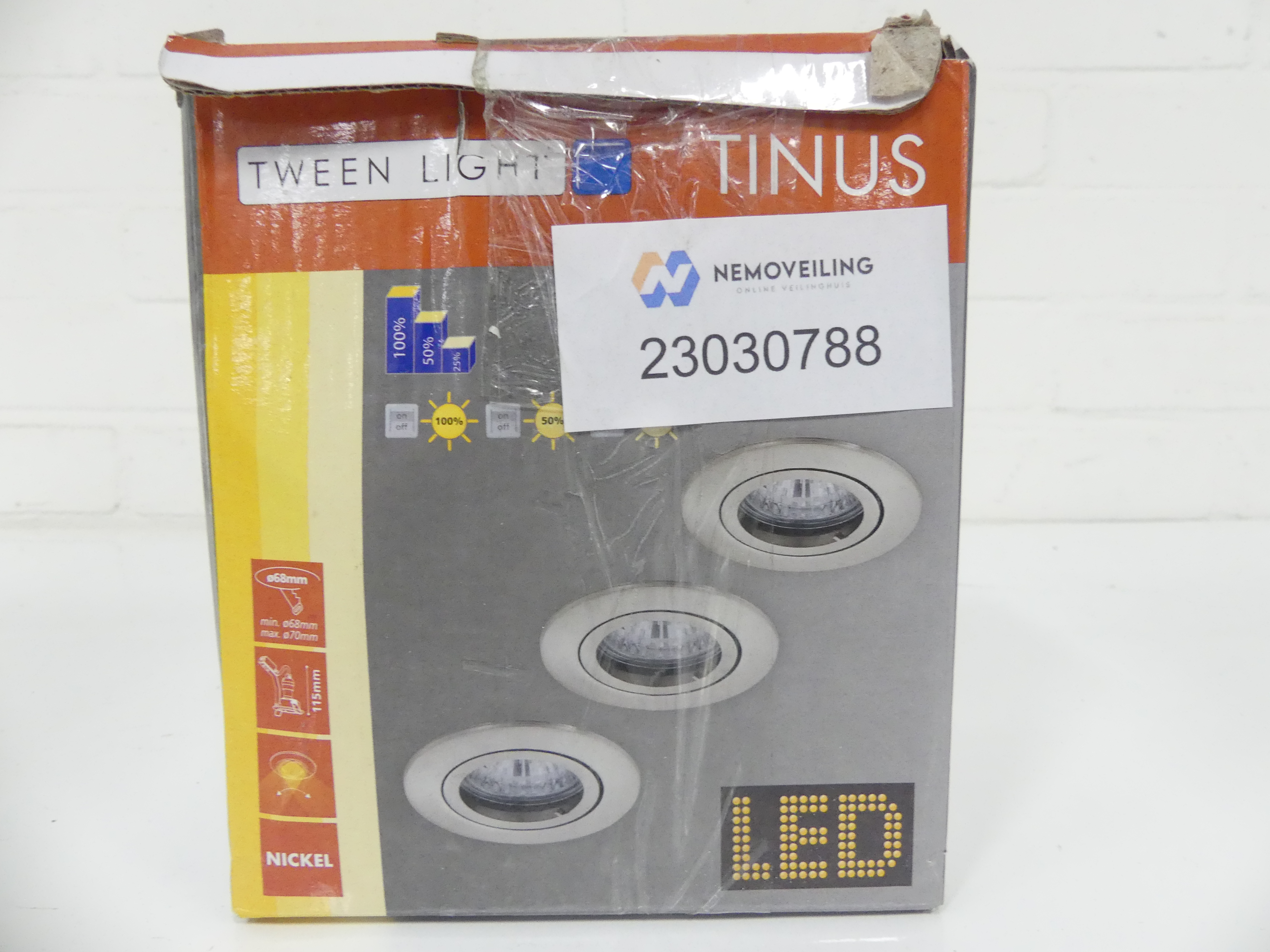 Tween lights inbouwspots Tinus 5W warm wit 72mm   