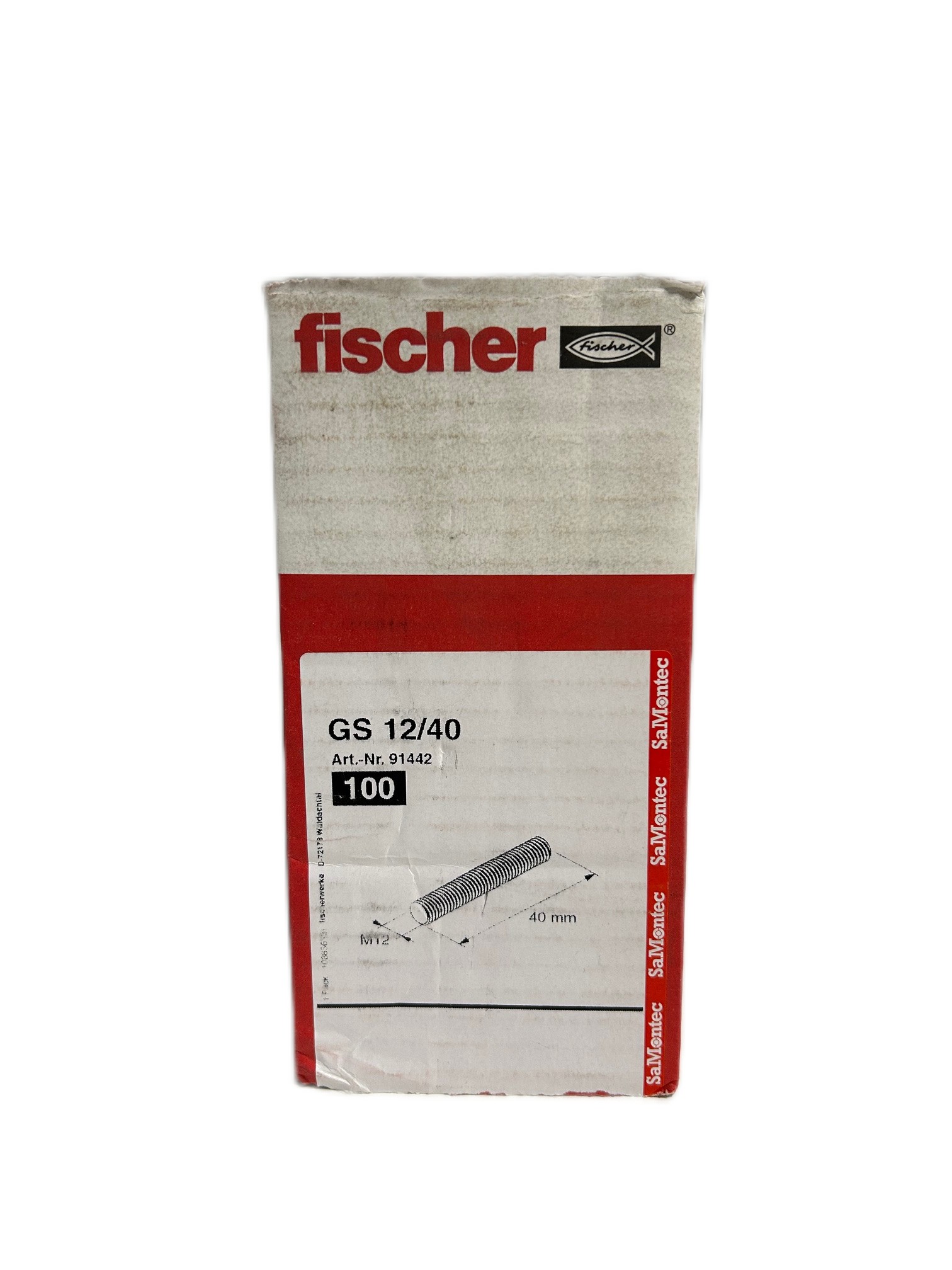 100 x Fischer draadstift GS 12/40