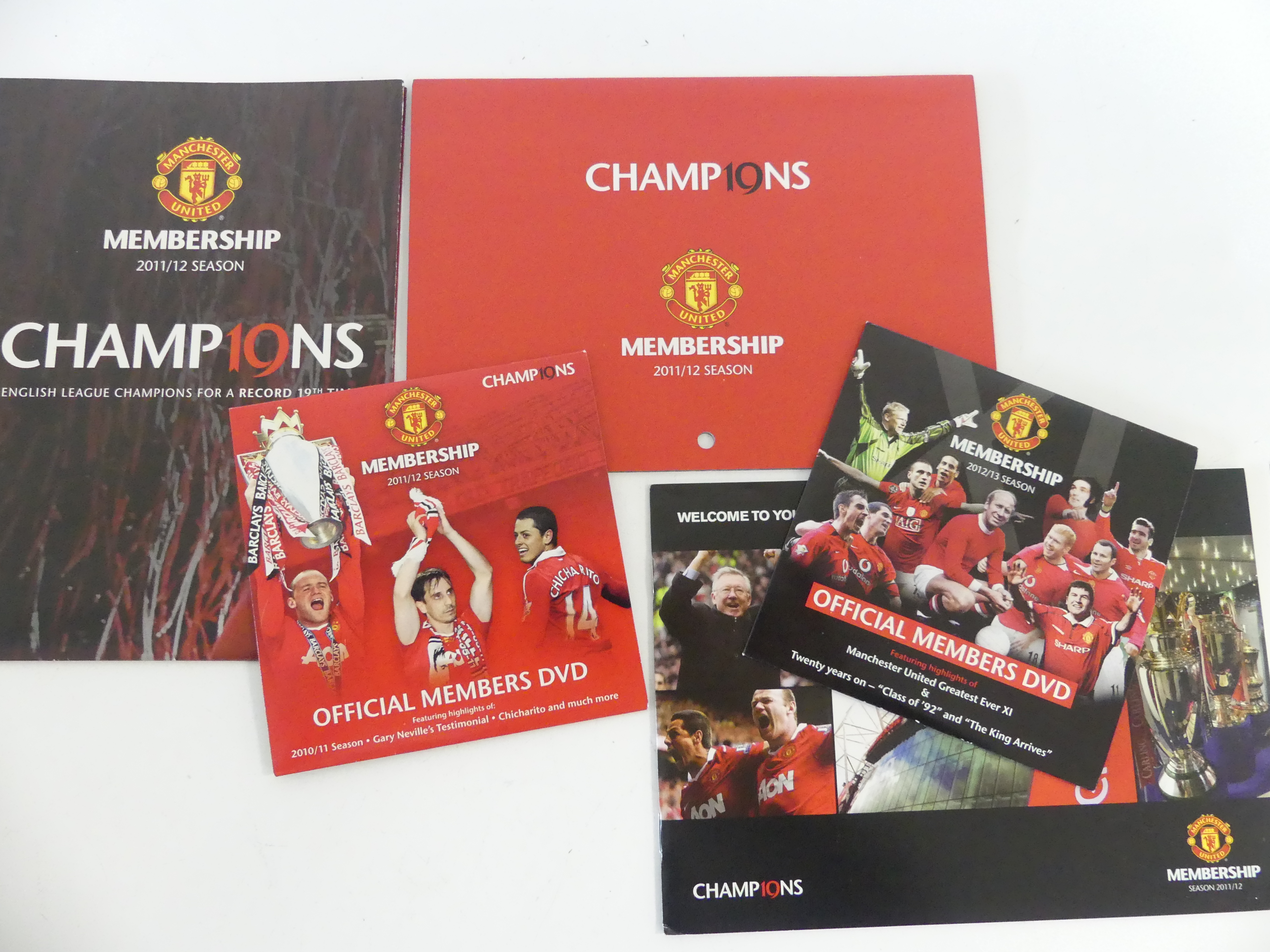 2 Manchester United DVD's met documentatie 