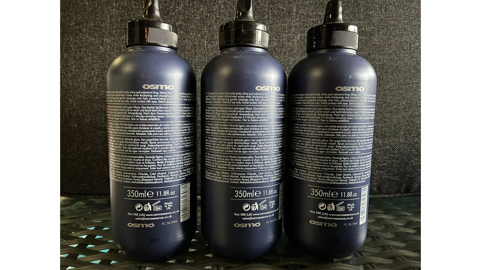 3x Osmo extreme volume conditioner 