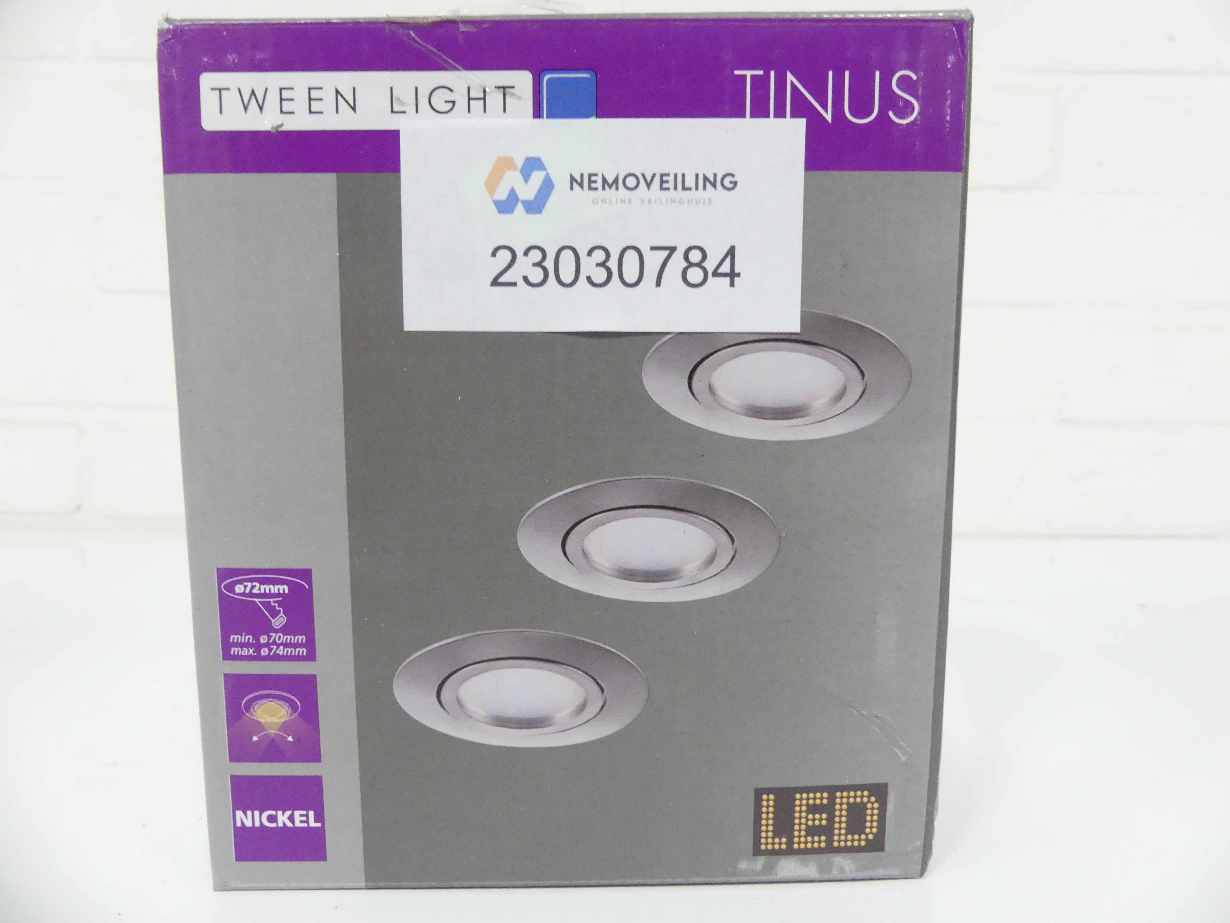 Tween lights inbouwspots Tinus 6W warm wit 72mm