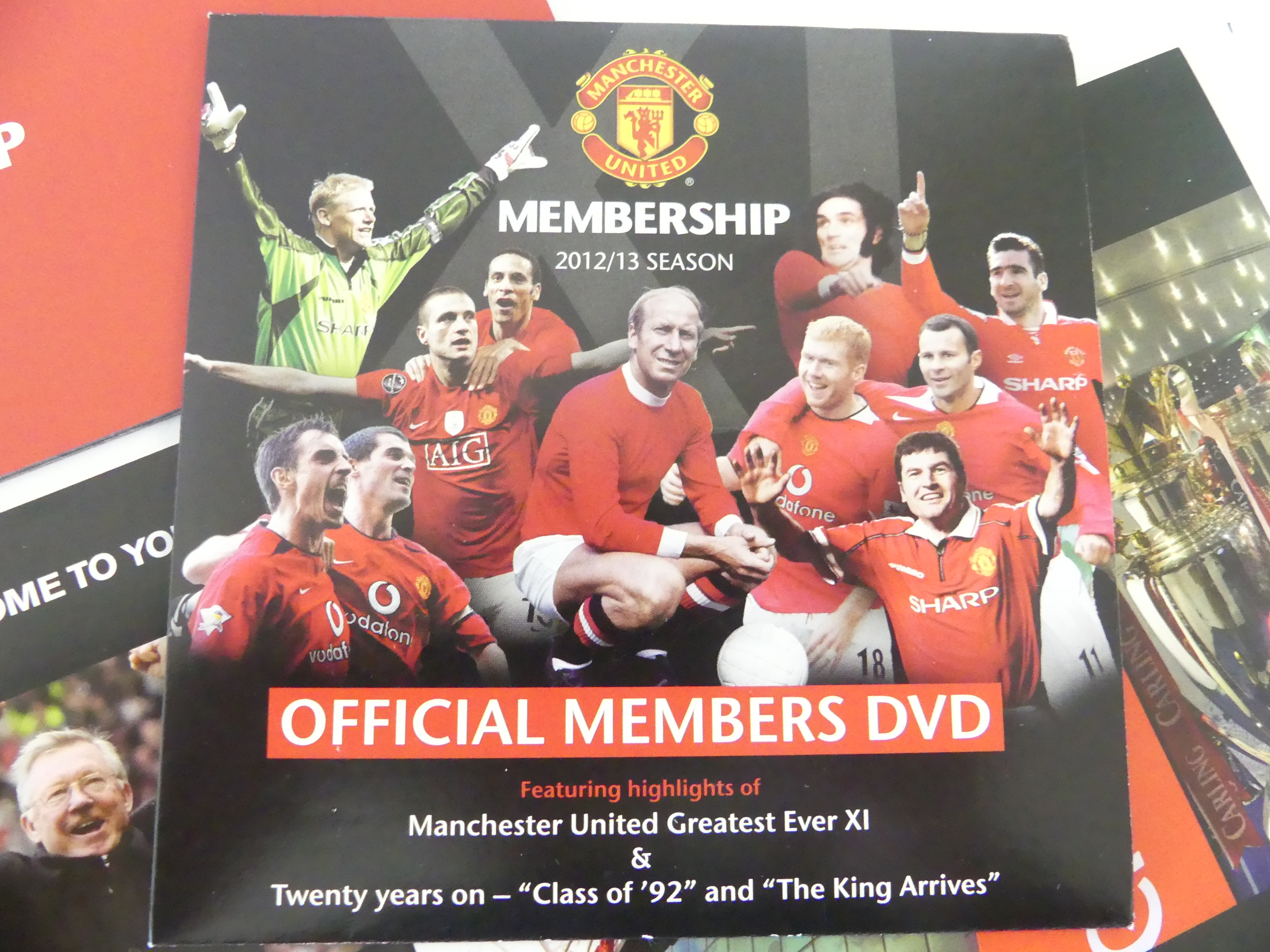 2 Manchester United DVD's met documentatie 