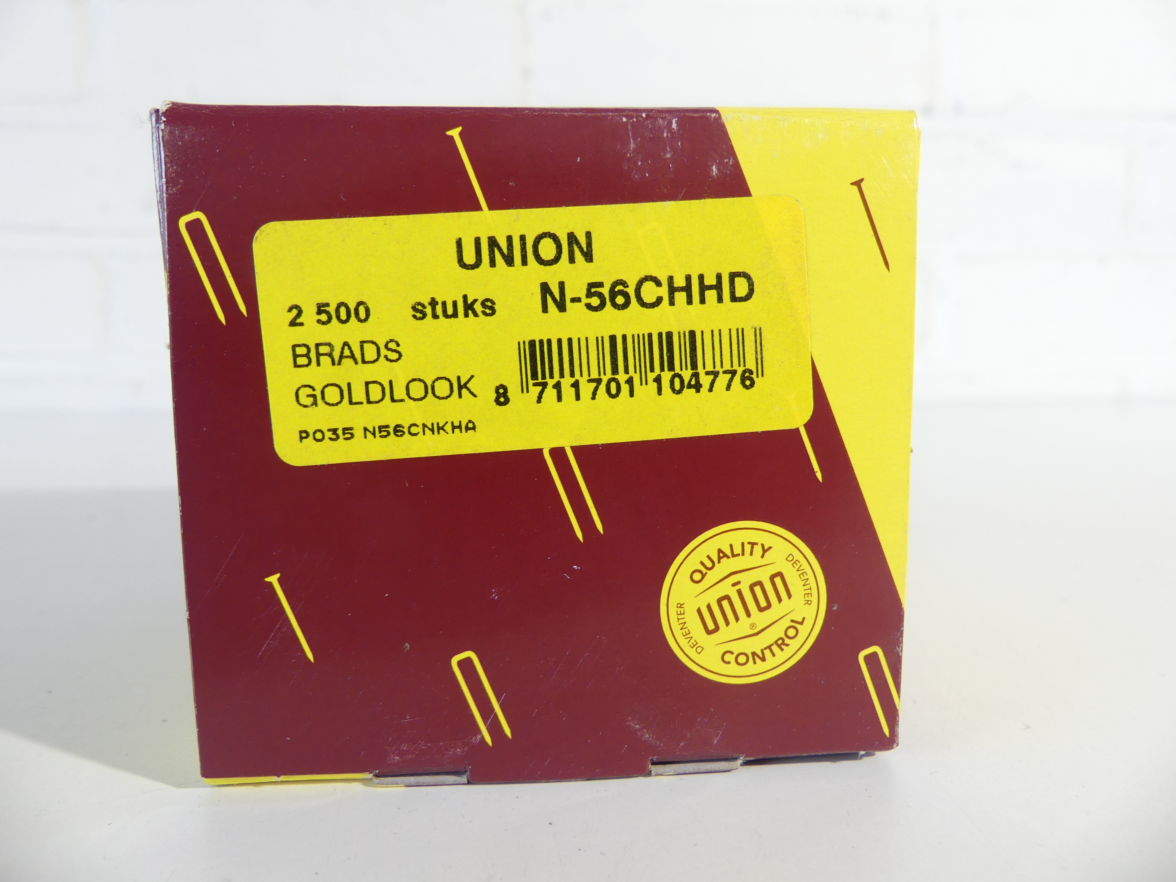 1x Union nieten 2.500 stuks Goldlook N-56CHHD